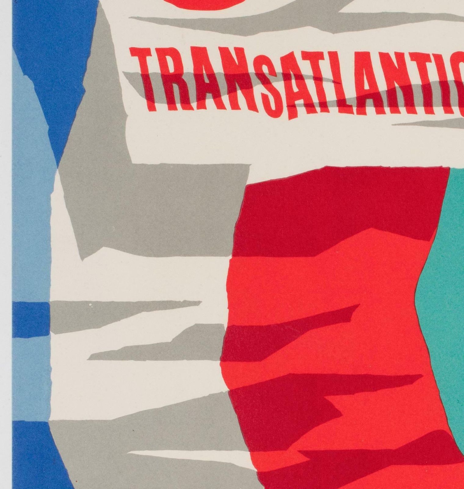 Ss France Cie Gle Transatlantique C1961 French Line Travel Poster, Jean Jacquelin photo 1170.0