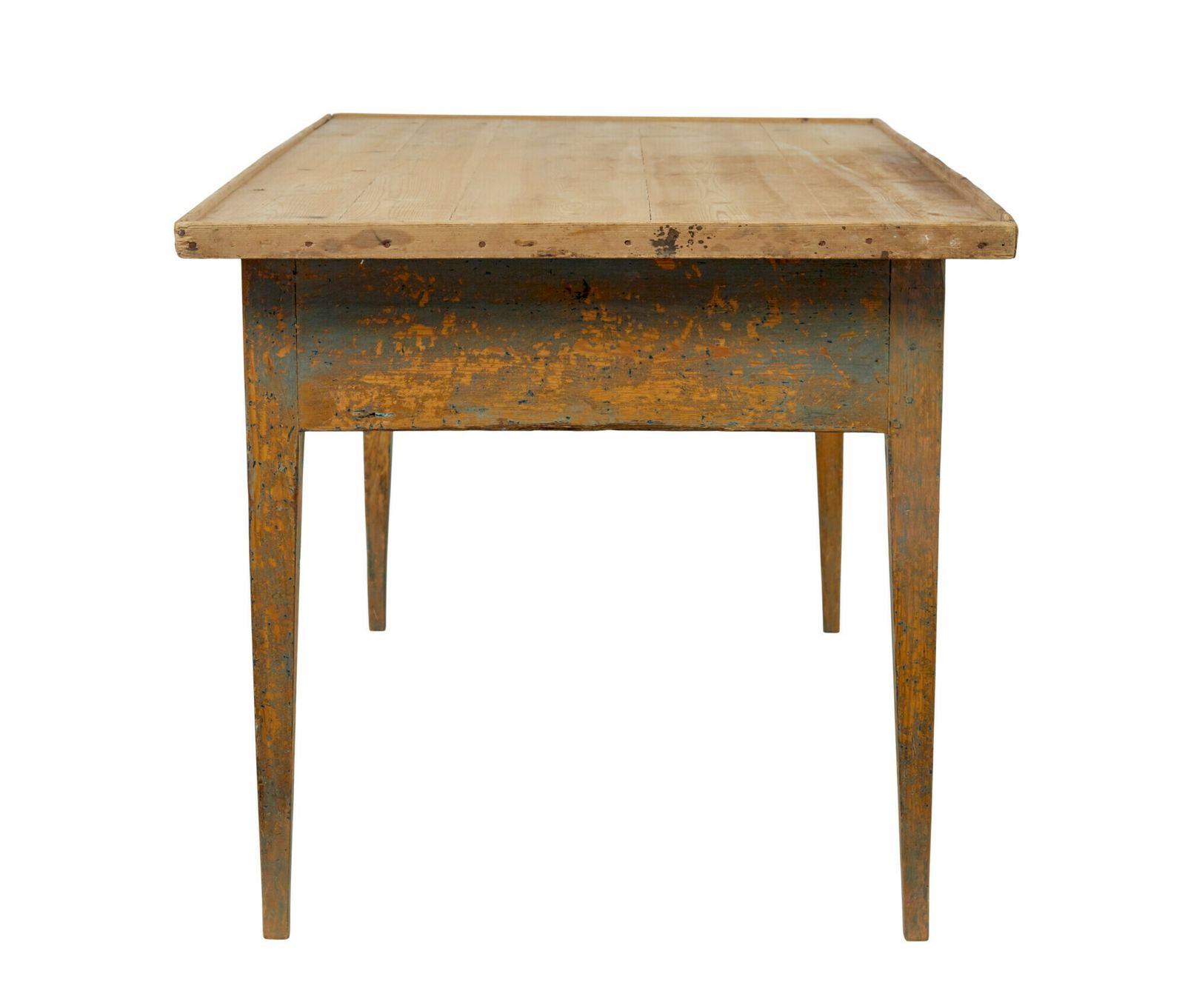 Mid 19th Century Original Paint Swedish Pine Bakers Table photo 4125.0