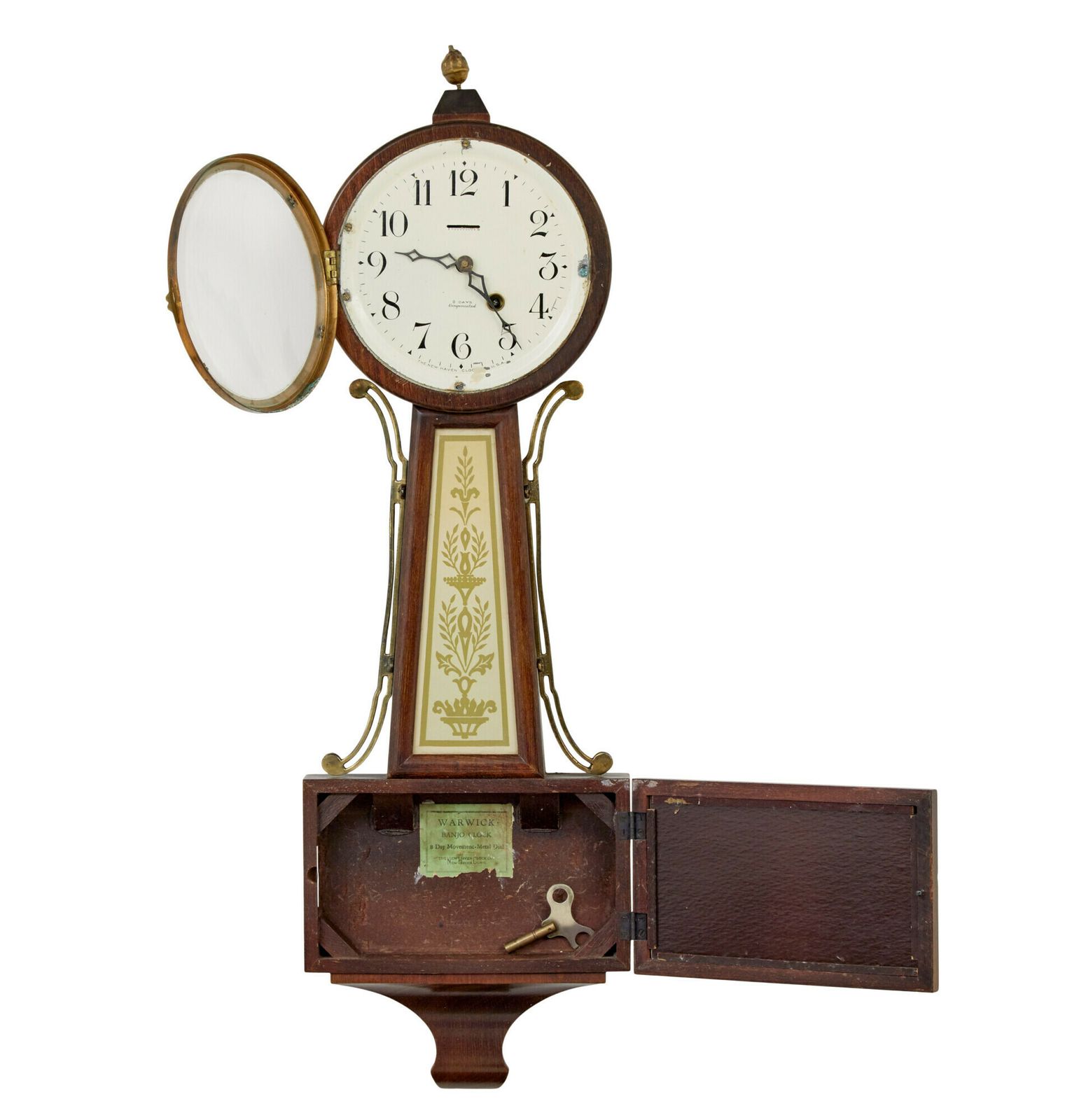 Early 20th Century New Haven Banjo Wall Clock photo furniture