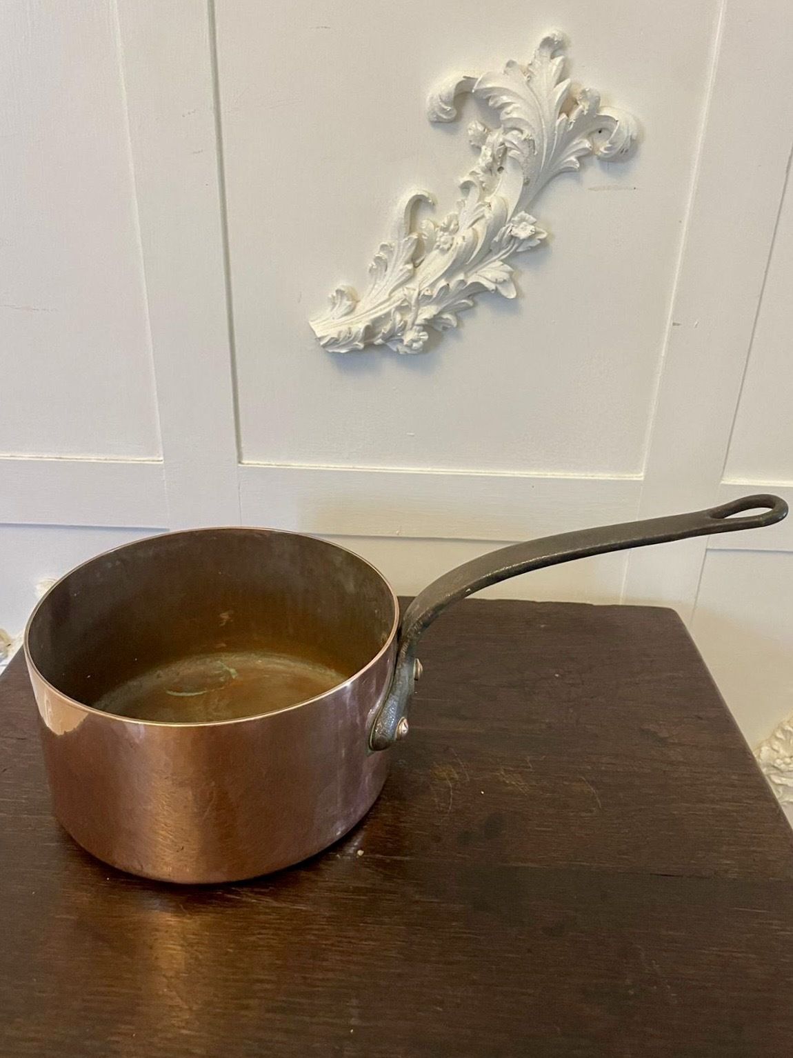 photo furniture Antique 19th Century French Set Of Four Copper Pans
