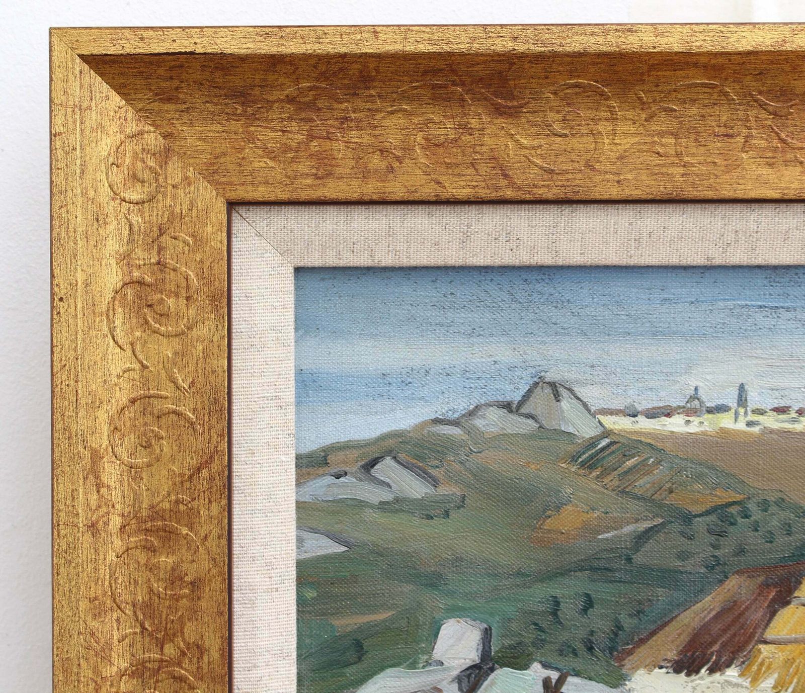 'Sicilian Farmhouse' By Yves Brayer (Circa 1950s) photo for sale