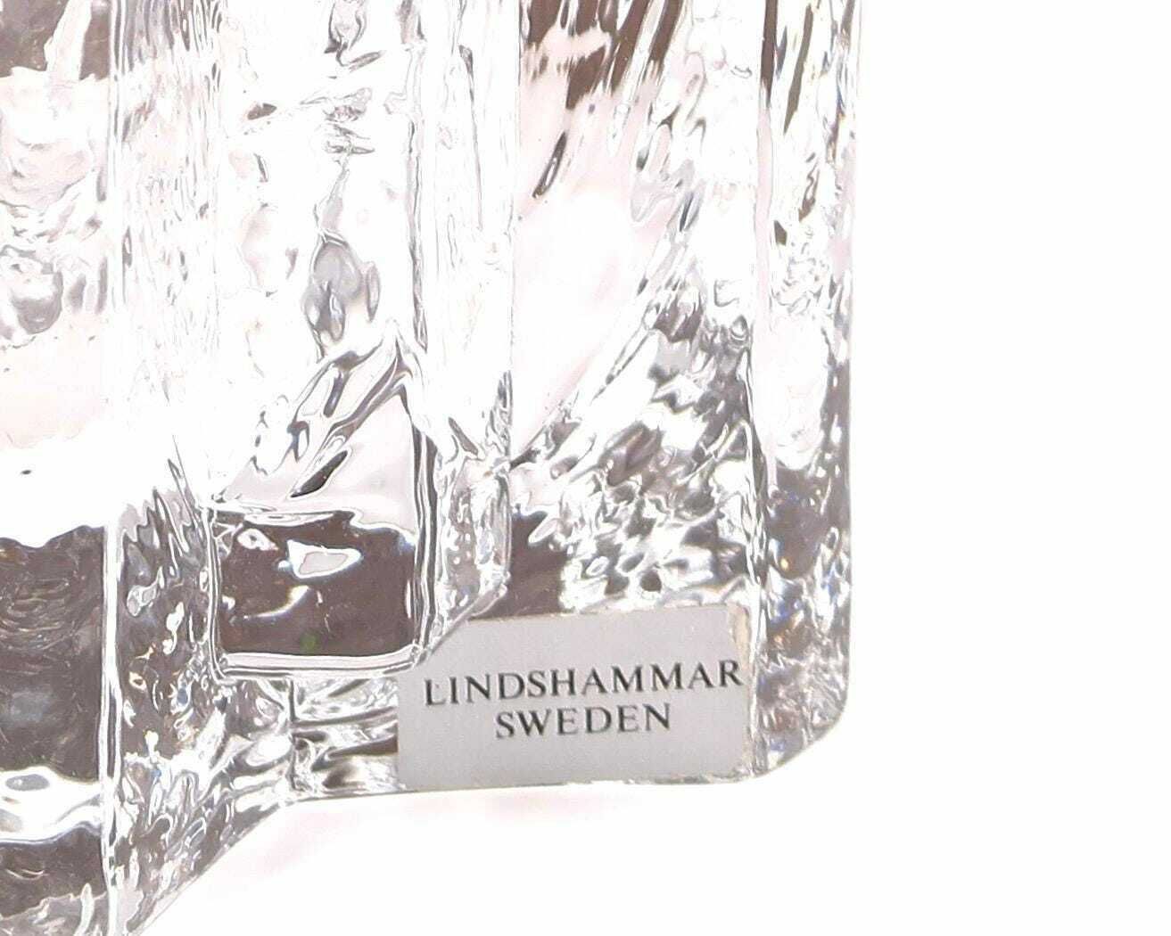 Swedish Glass Tealight Holder By Christer Sjogren For Lindshammar, 1960s / Candle Holder, Candleholder, Art, Scandinavian, Sweden photo vintage