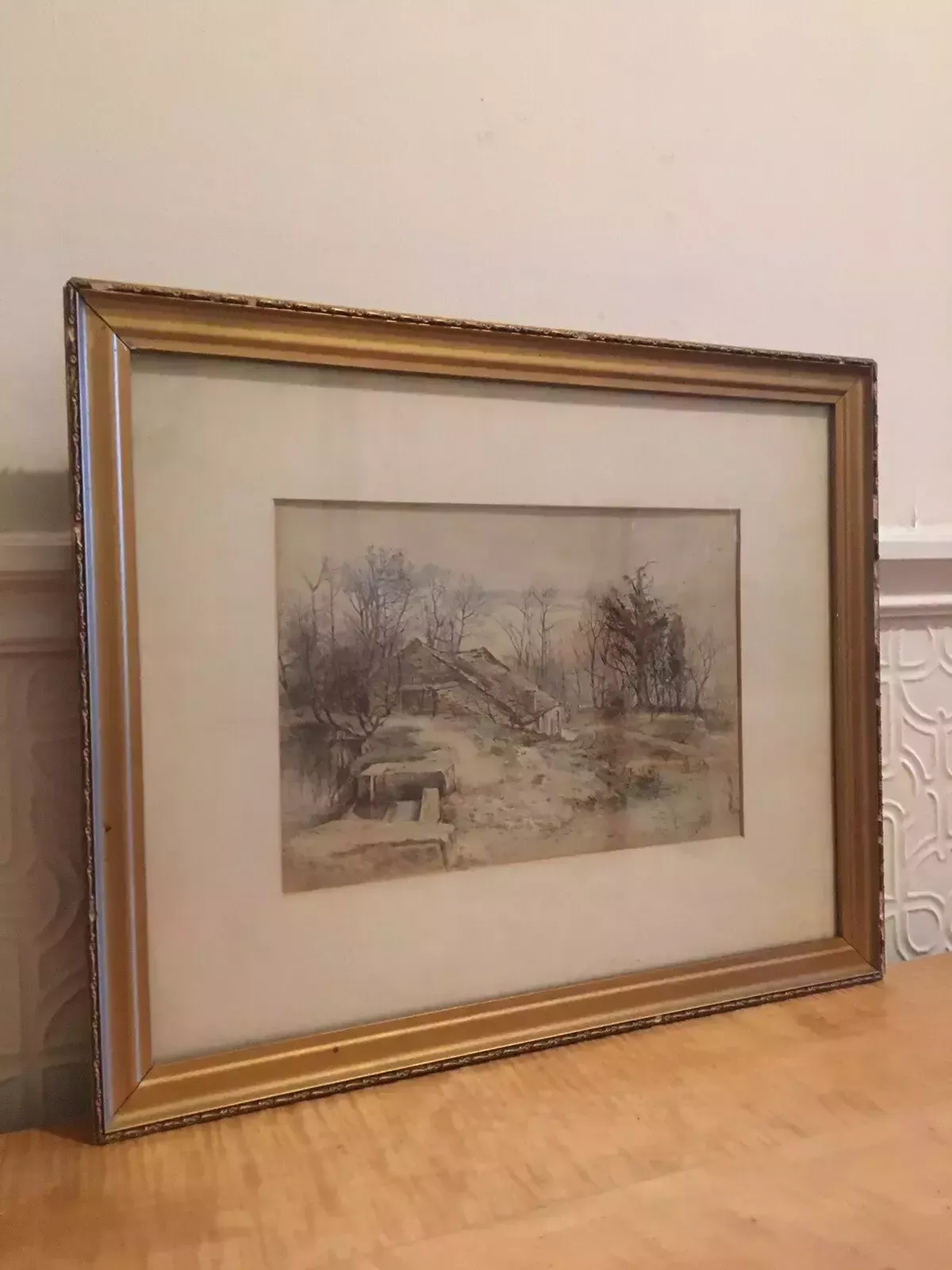 John Gutteridge Sykes 1866 1941 Antique Watercolour Painting English Landscape photo 125.0