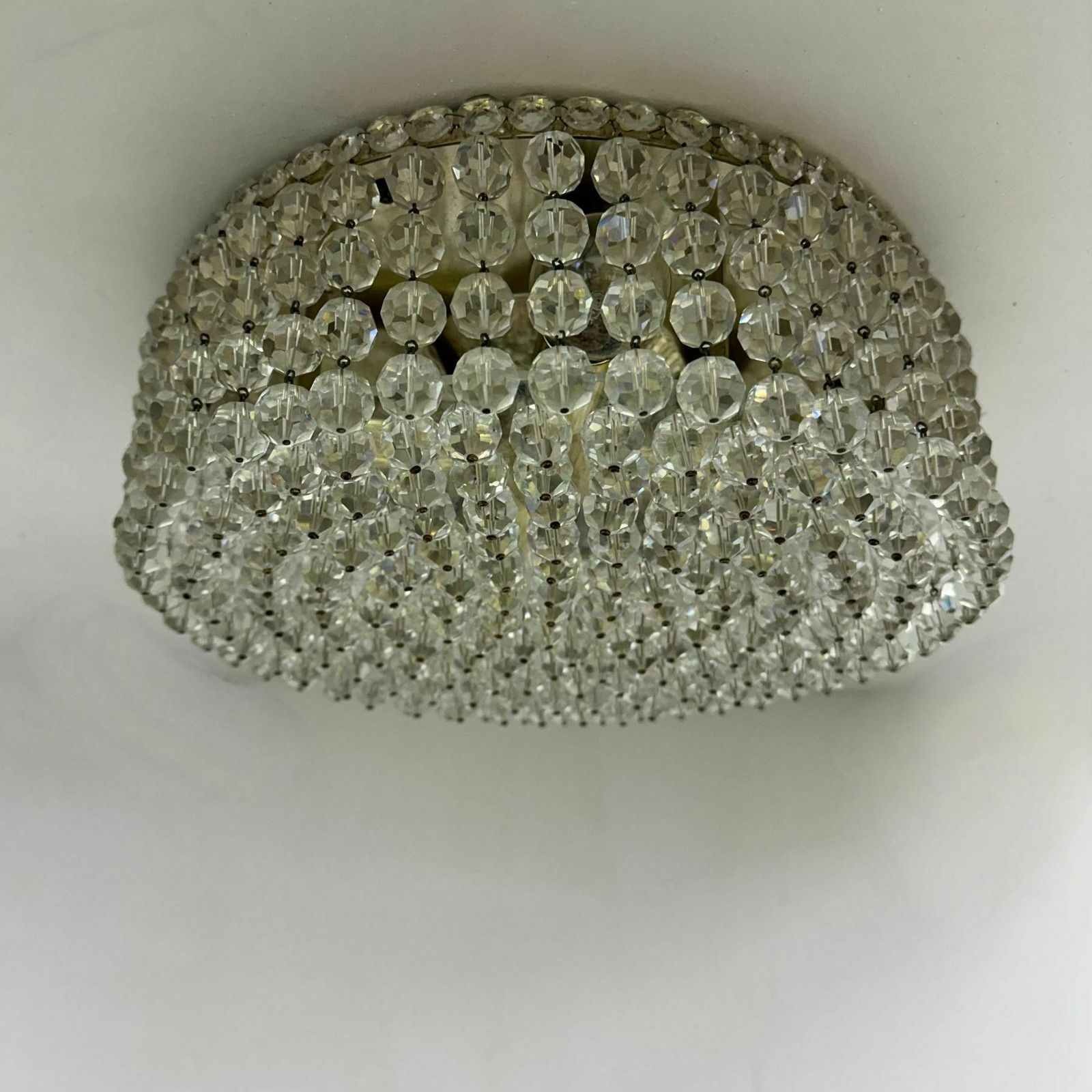 Plafondlamp Met Swarovski Kristallen, Jaren 1970 photo Verlichting