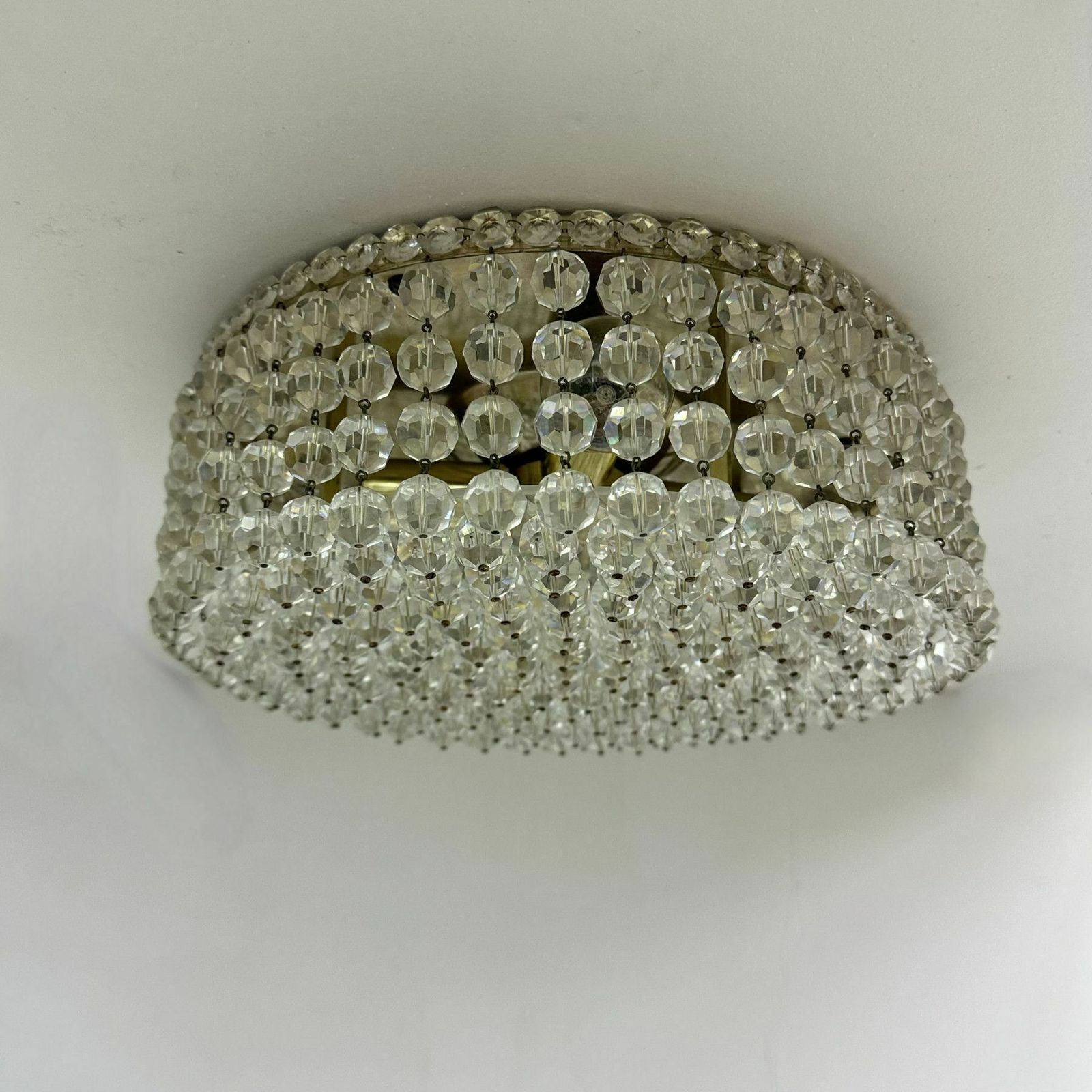 Plafondlamp Met Swarovski Kristallen, Jaren 1970 photo 1335.0