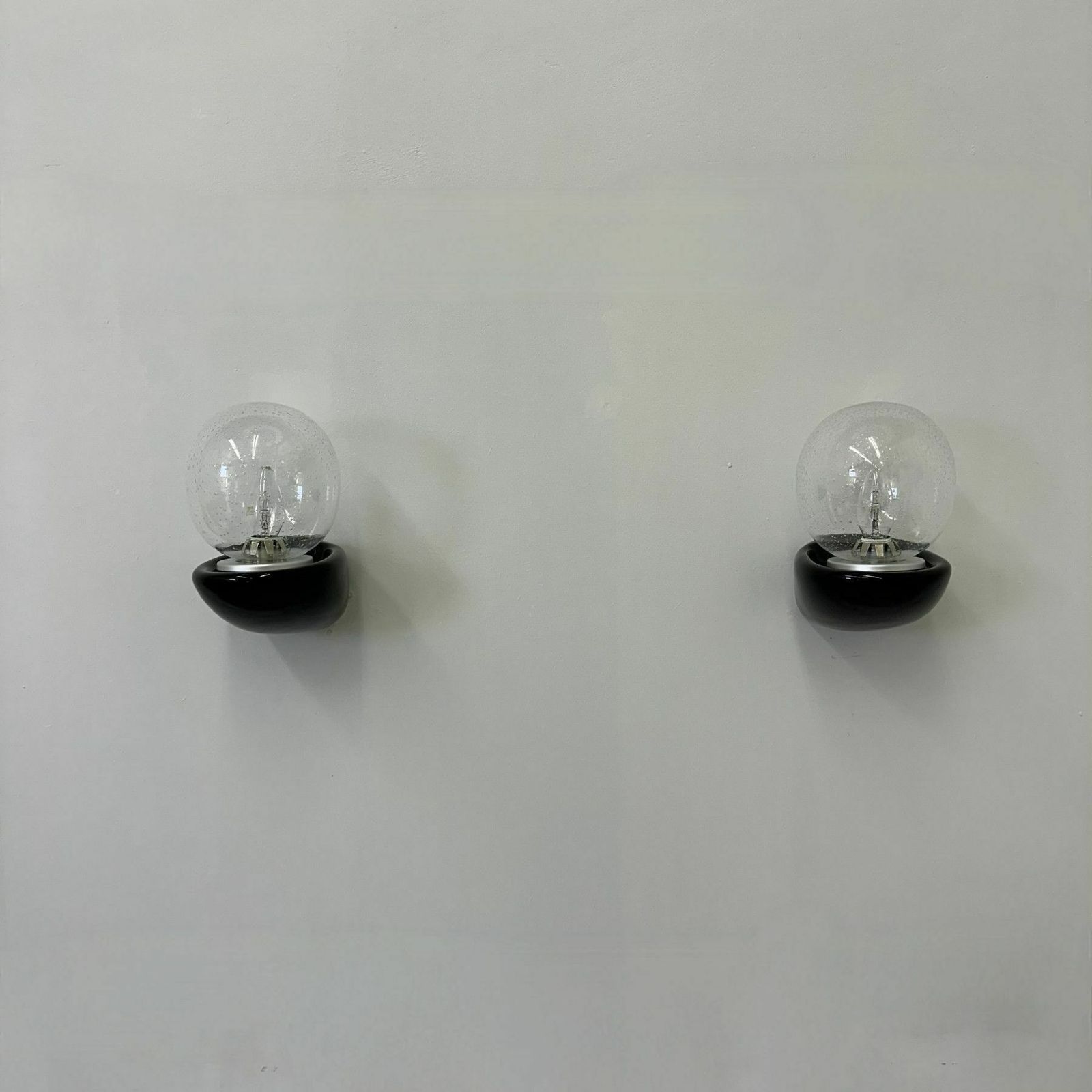 photo furniture Pair Of 2 Sphinx Holland Ceramic Wall Lamps , 1980s
