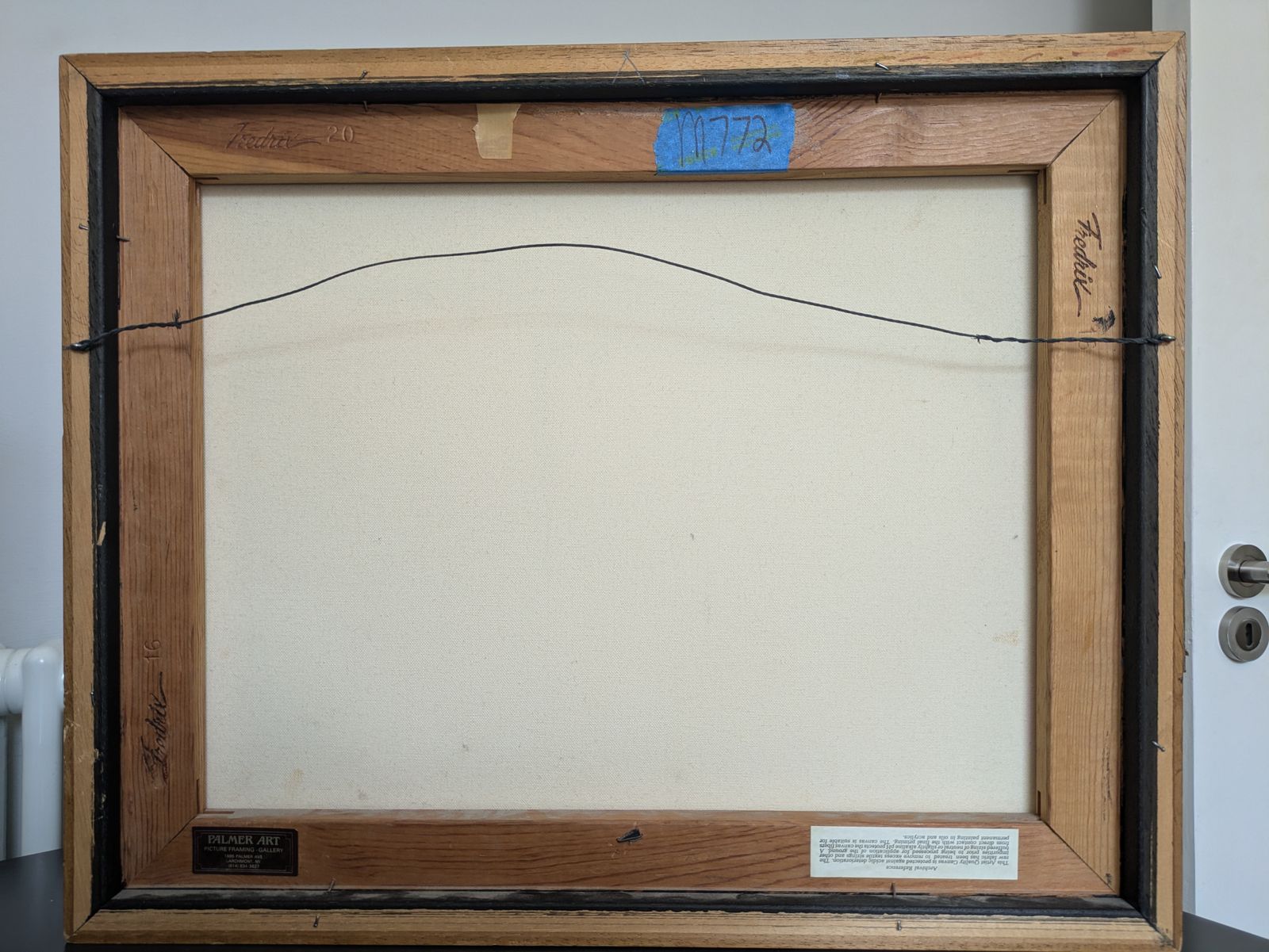 Framed Artwork Vintage American School 1987 photo Art