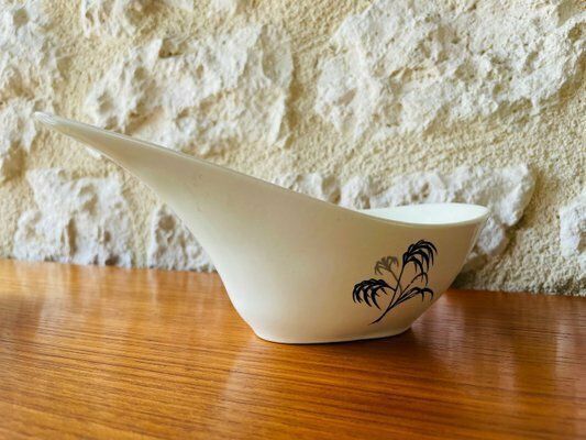 Vintage French Ceramic Appetizers Dishes From Salins, 1960s, Set Of 3 photo vinterior