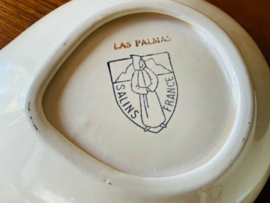 Home Decor Vintage French Ceramic Appetizers Dishes From Salins, 1960s, Set Of 3 photo