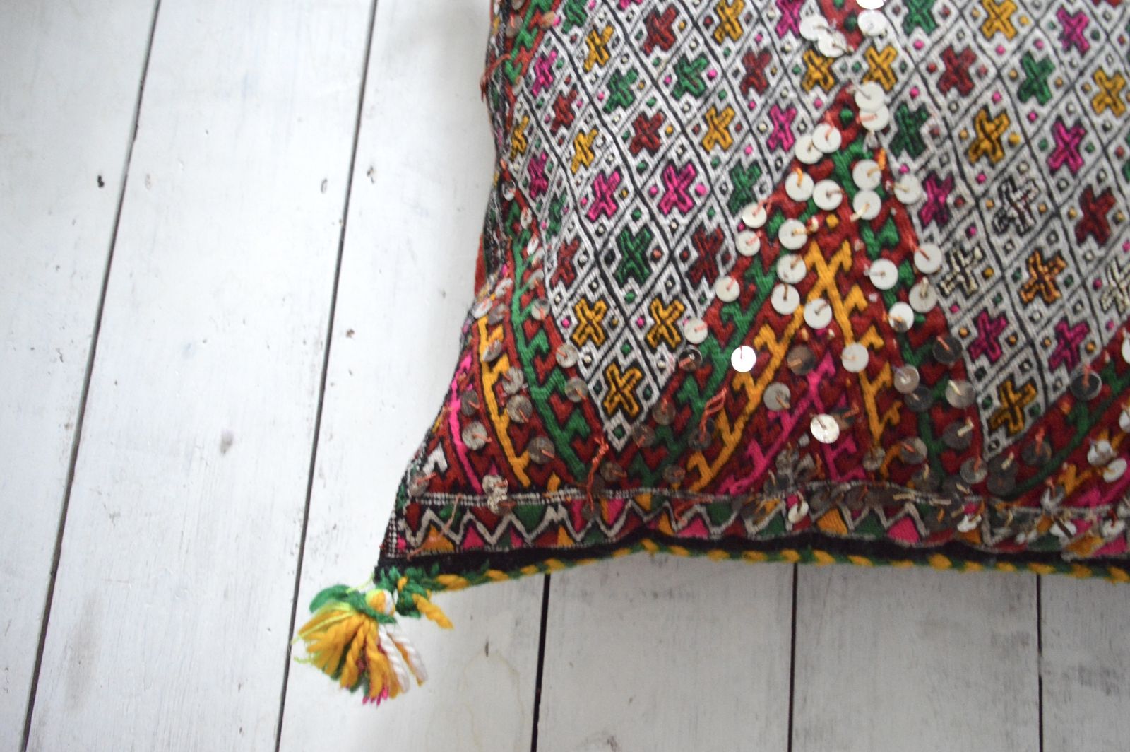 Xl Vintage Moroccan Berber Pillow 46 Cm X 59 Cm Tribal Cushion Cover photo Textiles