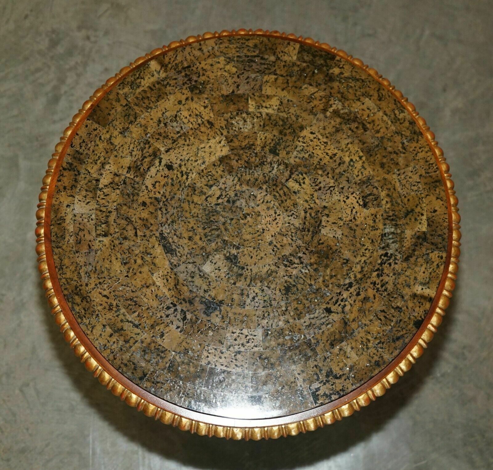photo buy Sublime Pair Of Vintage Marble Topped Side End Tables Solid Brass Lions Paw Feet