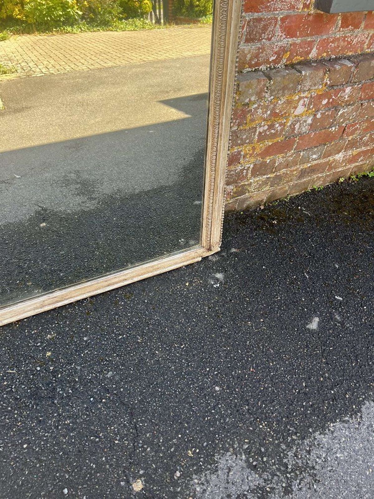A Superb Large Antique English 19th C Painted Overmantle Mirror. photo 1495.0