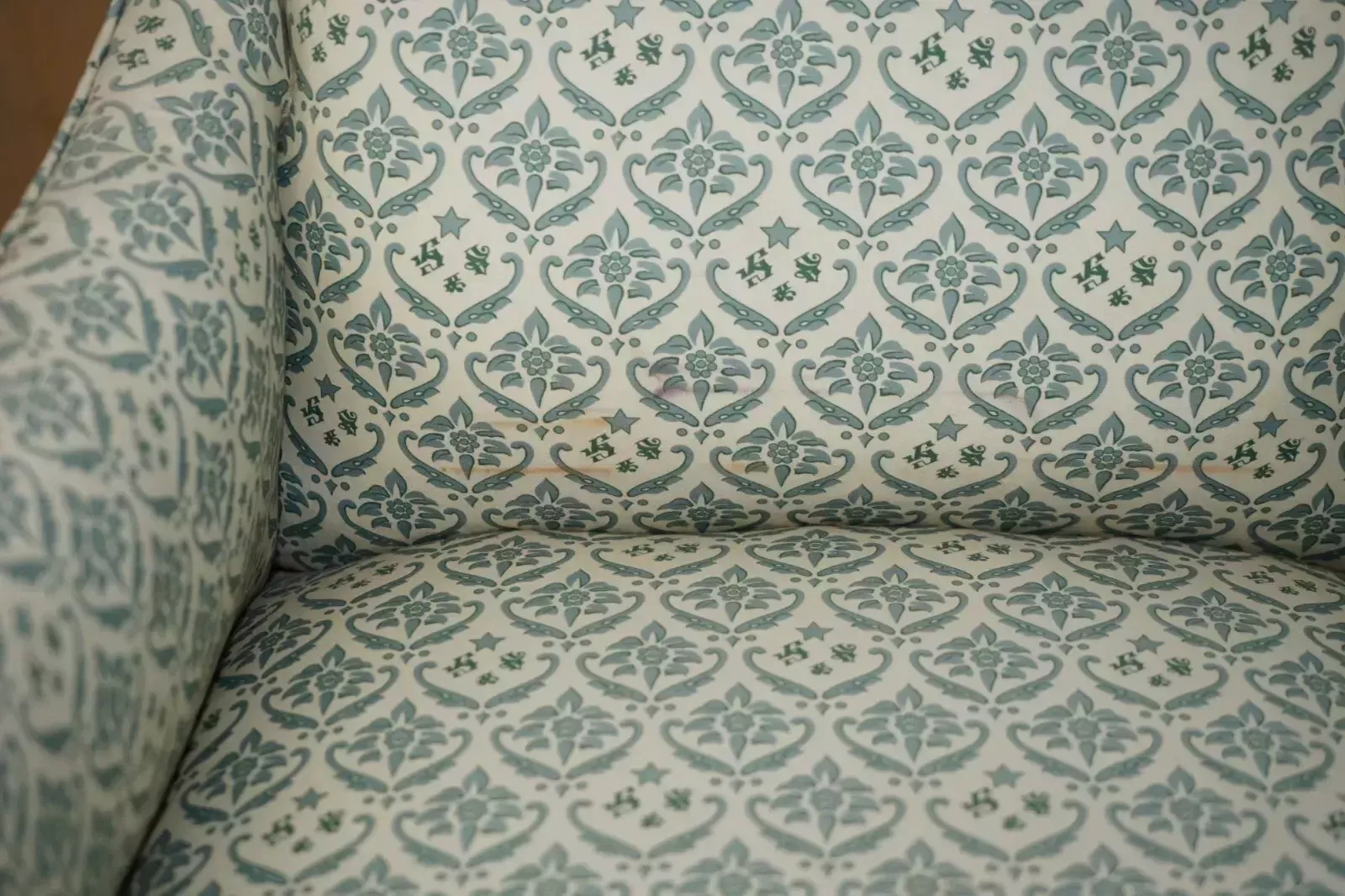Rare Antique Victorian Howard & Son's Armchair With The Original Ticking Fabric photo Furniture