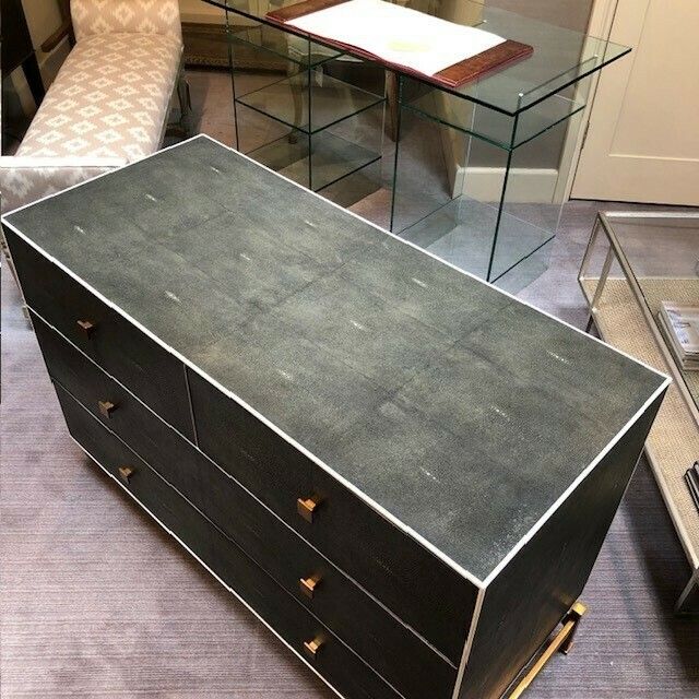 Faux Shagreen Chest Of Drawers photo Furniture