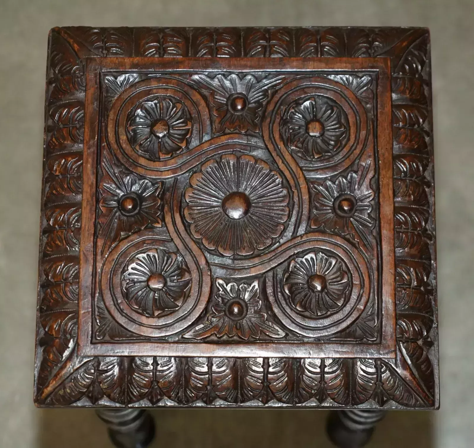Exquisite Side Table Made From The Timber Of Hms Foudroyant Nelsons Flagship photo Furniture
