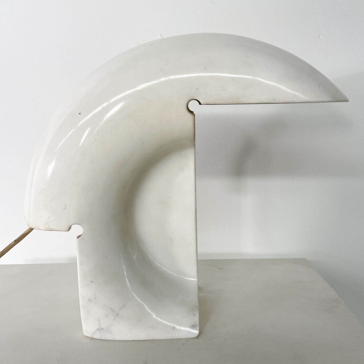 Biagio Table Lamp By Tobia Scarpa For Flos, Marble, Italy, 1970s