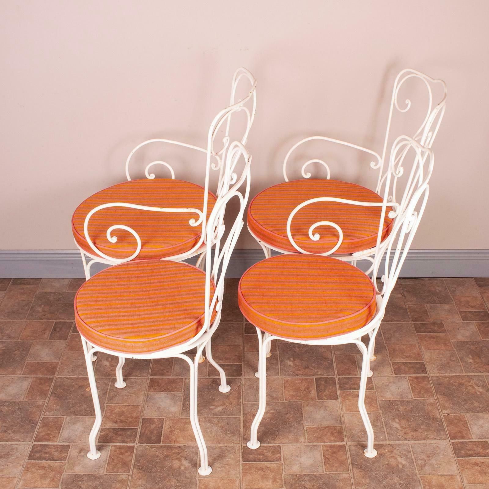 Garden Furniture Set Of Four Metal Garden Conservatory Chairs photo