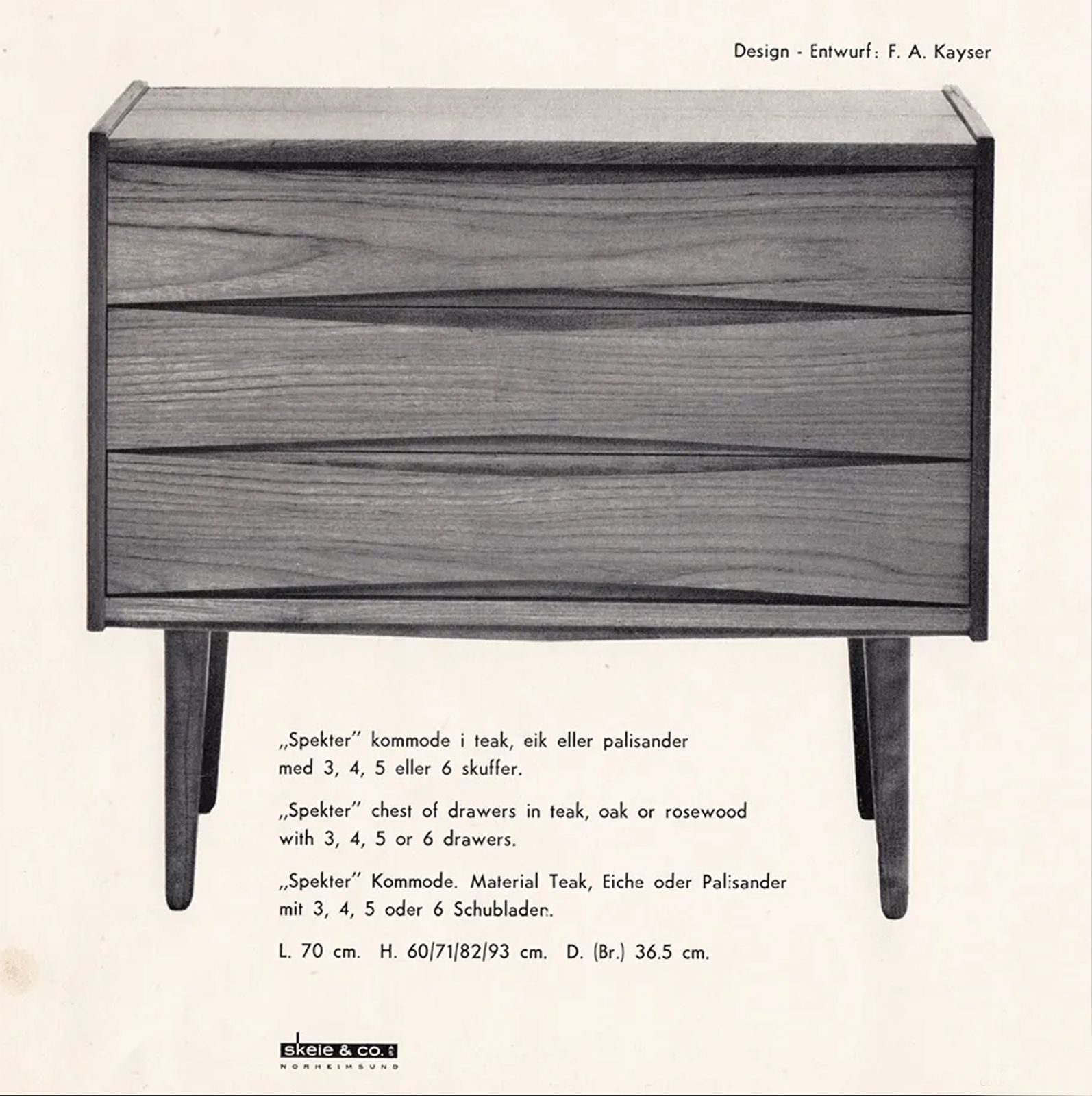 1960s Danish "Spekter" Side Chest In Rosewood By Fredrik Kayser photo 1500.0