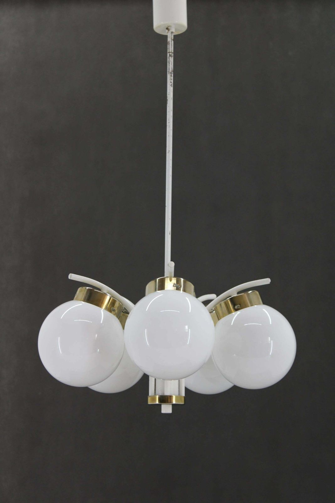 1970s Glass Chandelier By Instala Decin, Czechoslovakia photo furniture