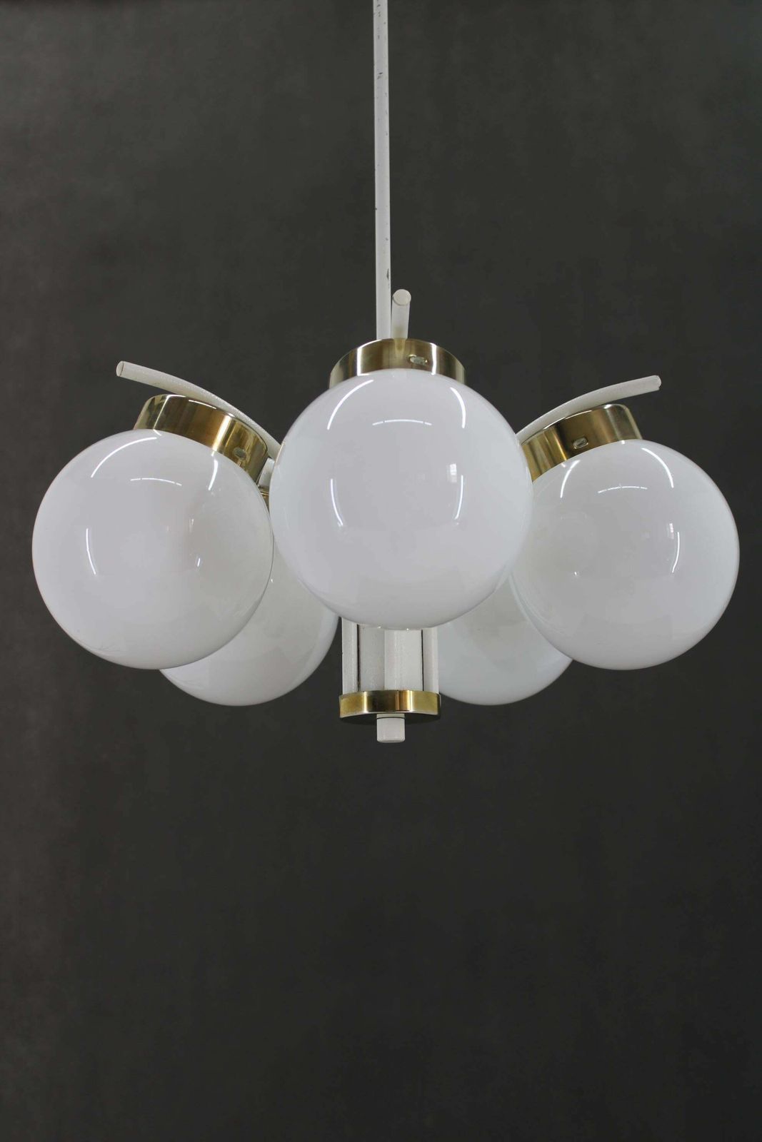 1970s Glass Chandelier By Instala Decin, Czechoslovakia photo vinterior
