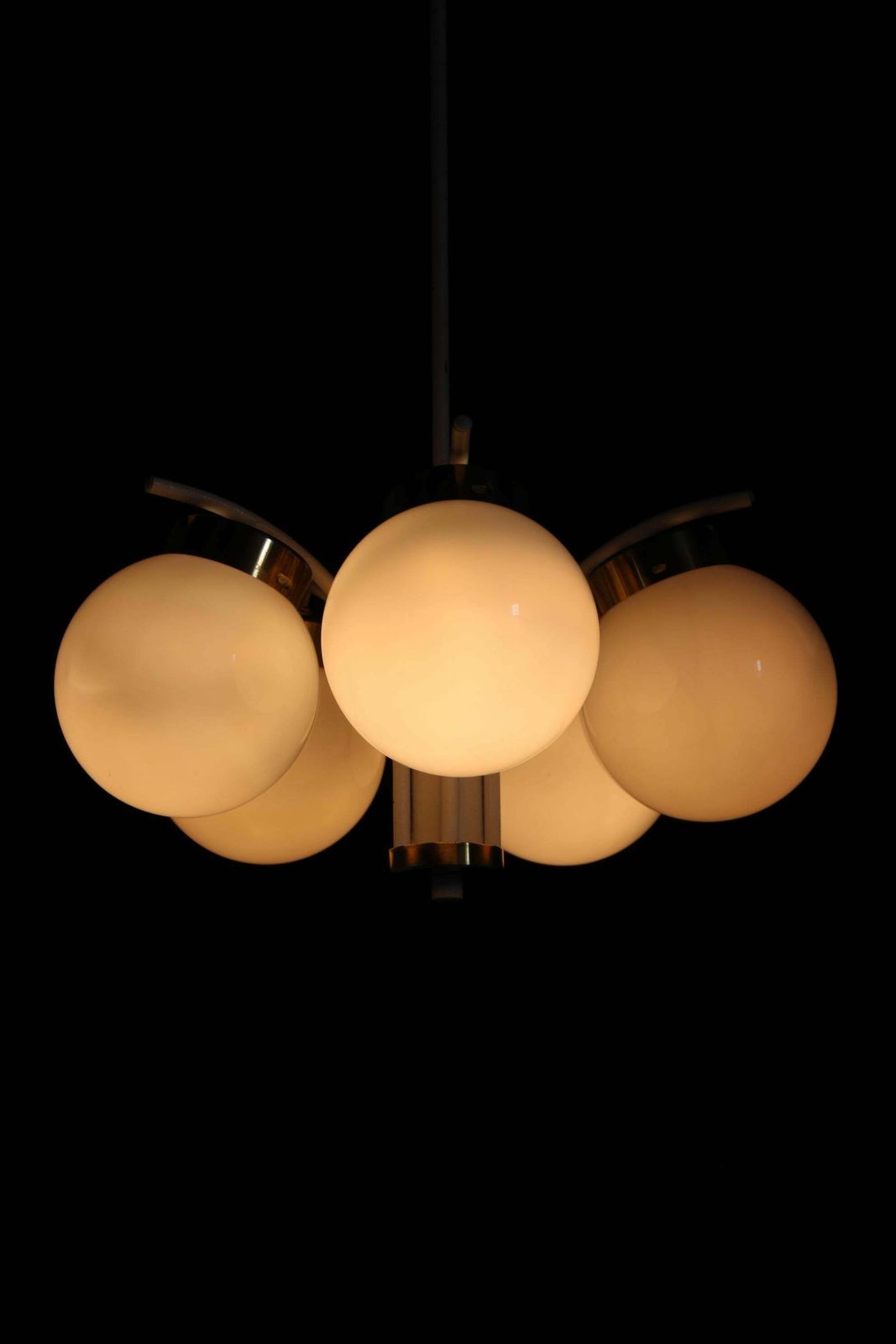 Lighting 1970s Glass Chandelier By Instala Decin, Czechoslovakia photo