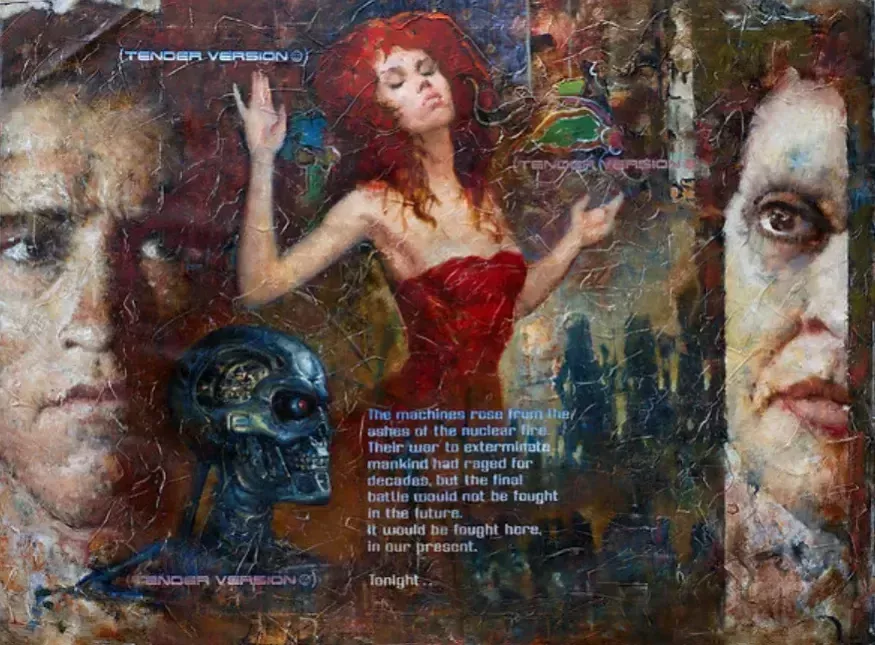 Giclée Print On Canvas, Last Song Of Ginger, 2023, By Kartashov Andrey, Russia, 21st Century. 1 Of 250 Limited Prints. photo furniture