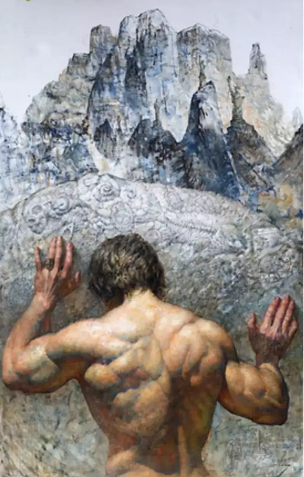 Giclée Print On Canvas, Sisyphus., 2023, By Kartashov Andrey, Russia, 21st Century. 1 Of 250 Limited Prints.