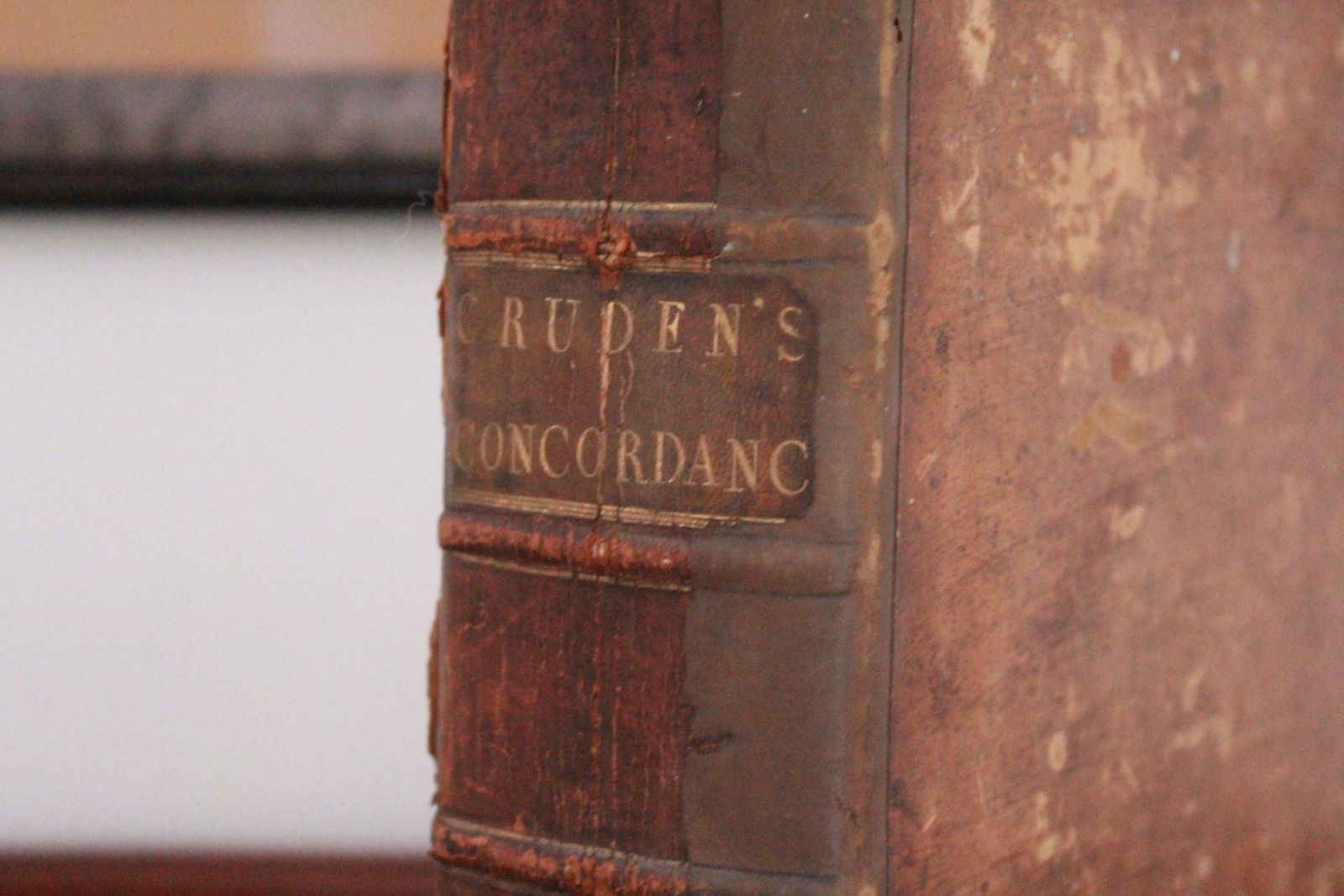 Antique Concordance. Cruden's Concordance Fourth Edition 1785. photo furniture