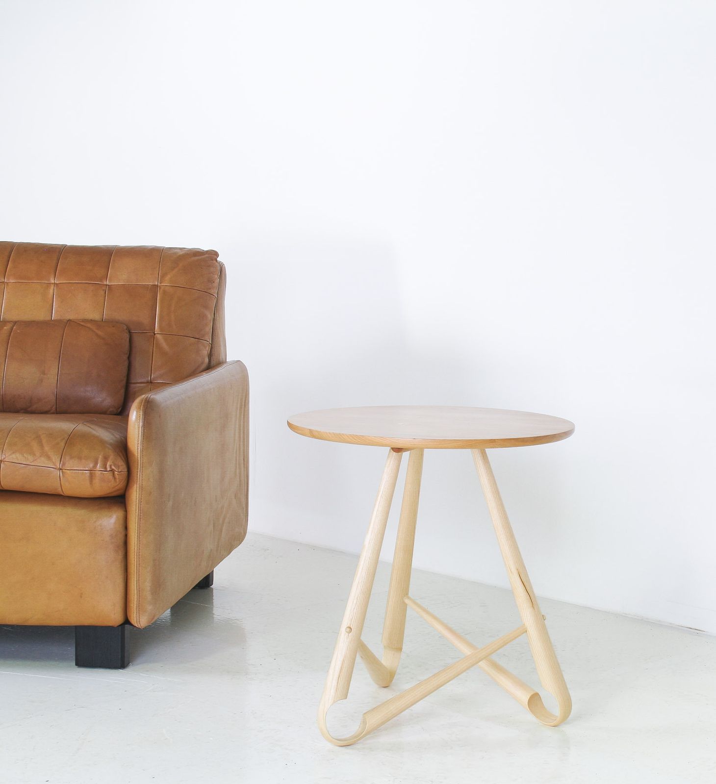 Handcrafted Bentwood Side Table ‘Sŵs’ Collection – By Welsh Artist Dylan Glyn photo 1165.0