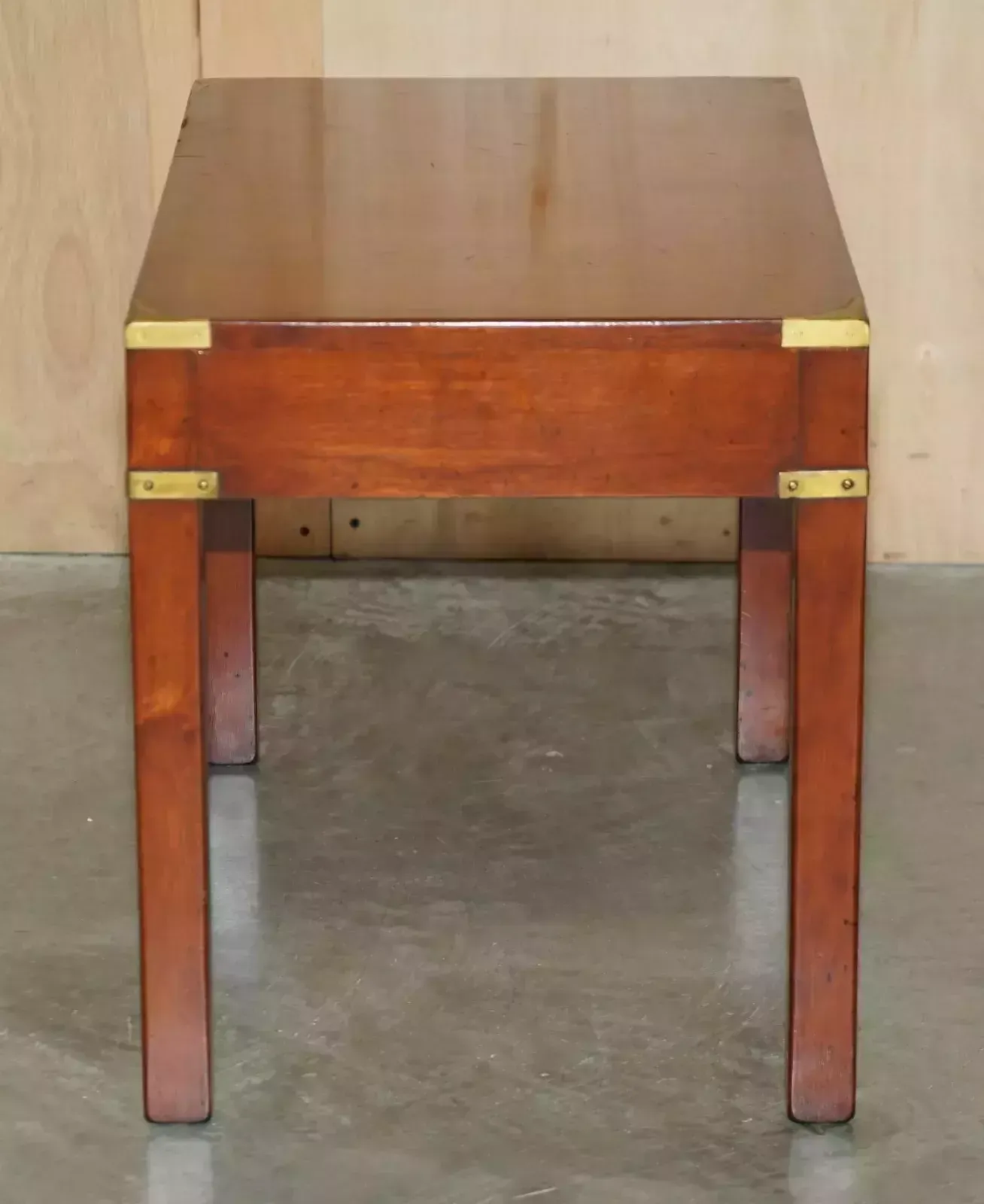 Furniture Fine Pair Of Harrods London Kennedy Military Campaign Side End Lamp Wine Tables photo