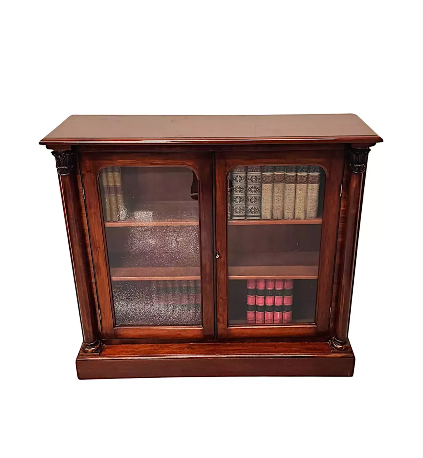 A Very Fine 19th Century Irish Mahogany Floor Bookcase In The Manner Of 'William And Gibton’ photo Furniture