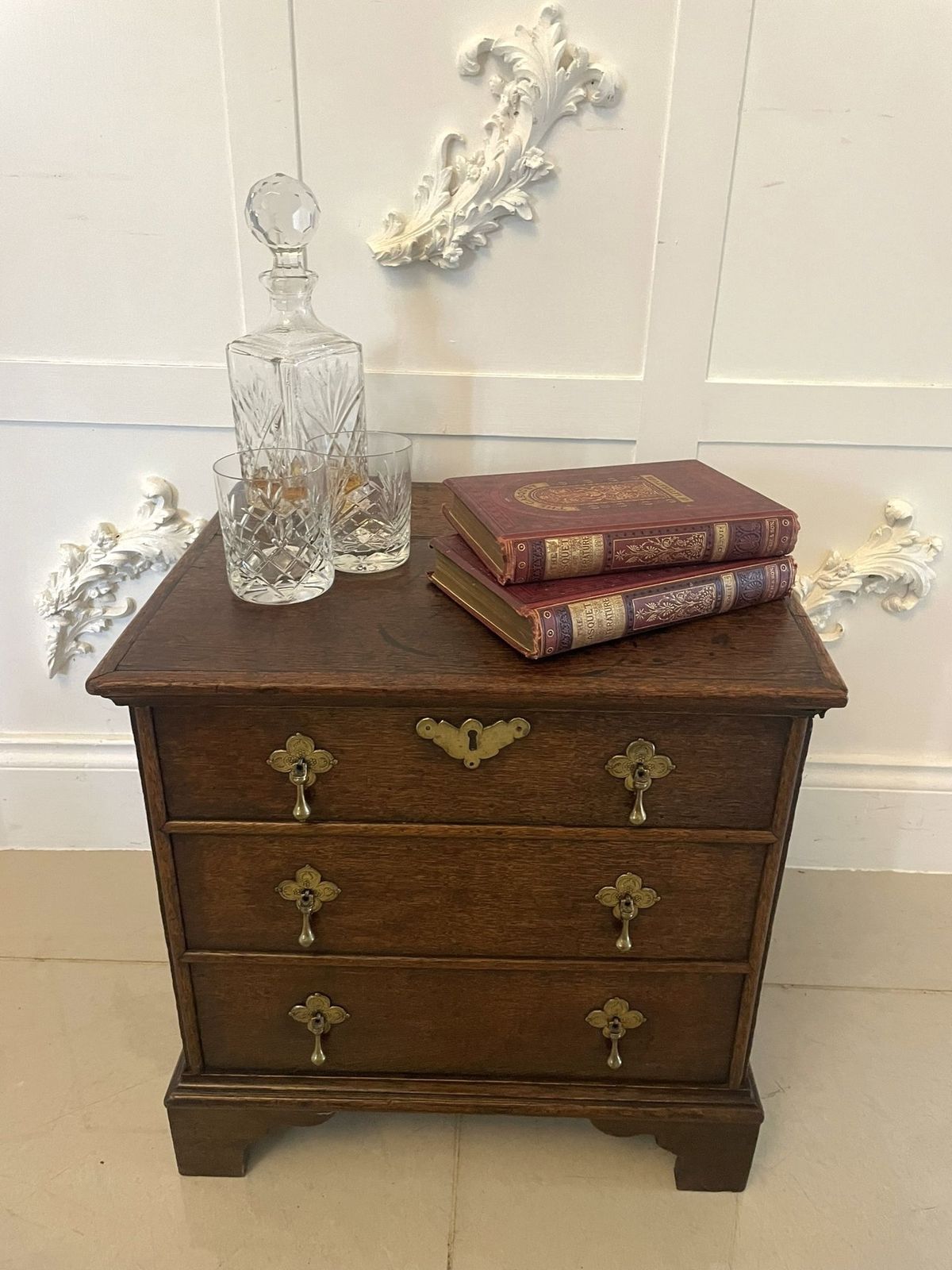 Antique Queen Anne Quality Oak Box Chest photo Furniture