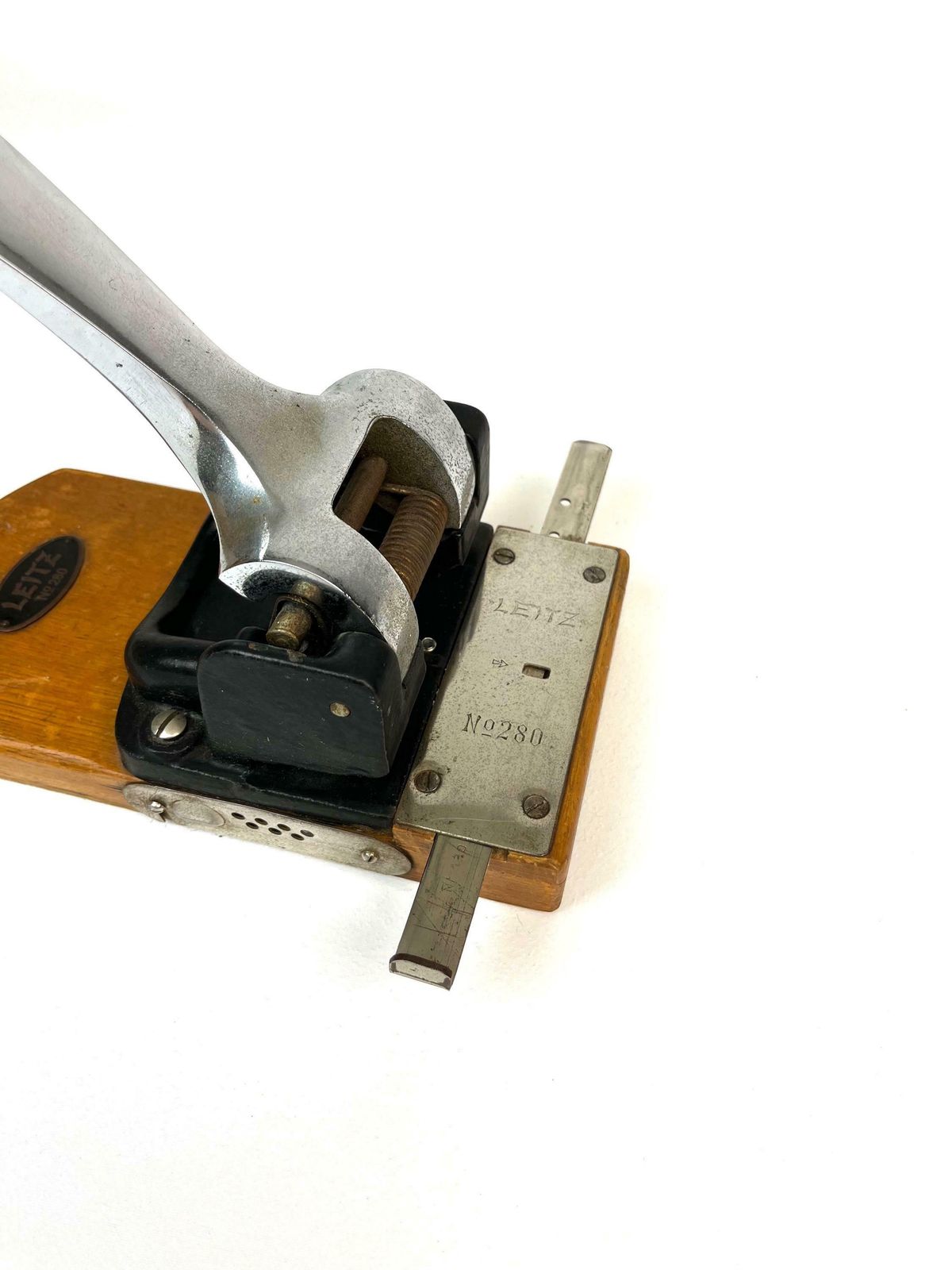 Rare Large Streamline Bauhaus Perforator Art Deco Office By Leitz No 280 Germany 1930 photo buy