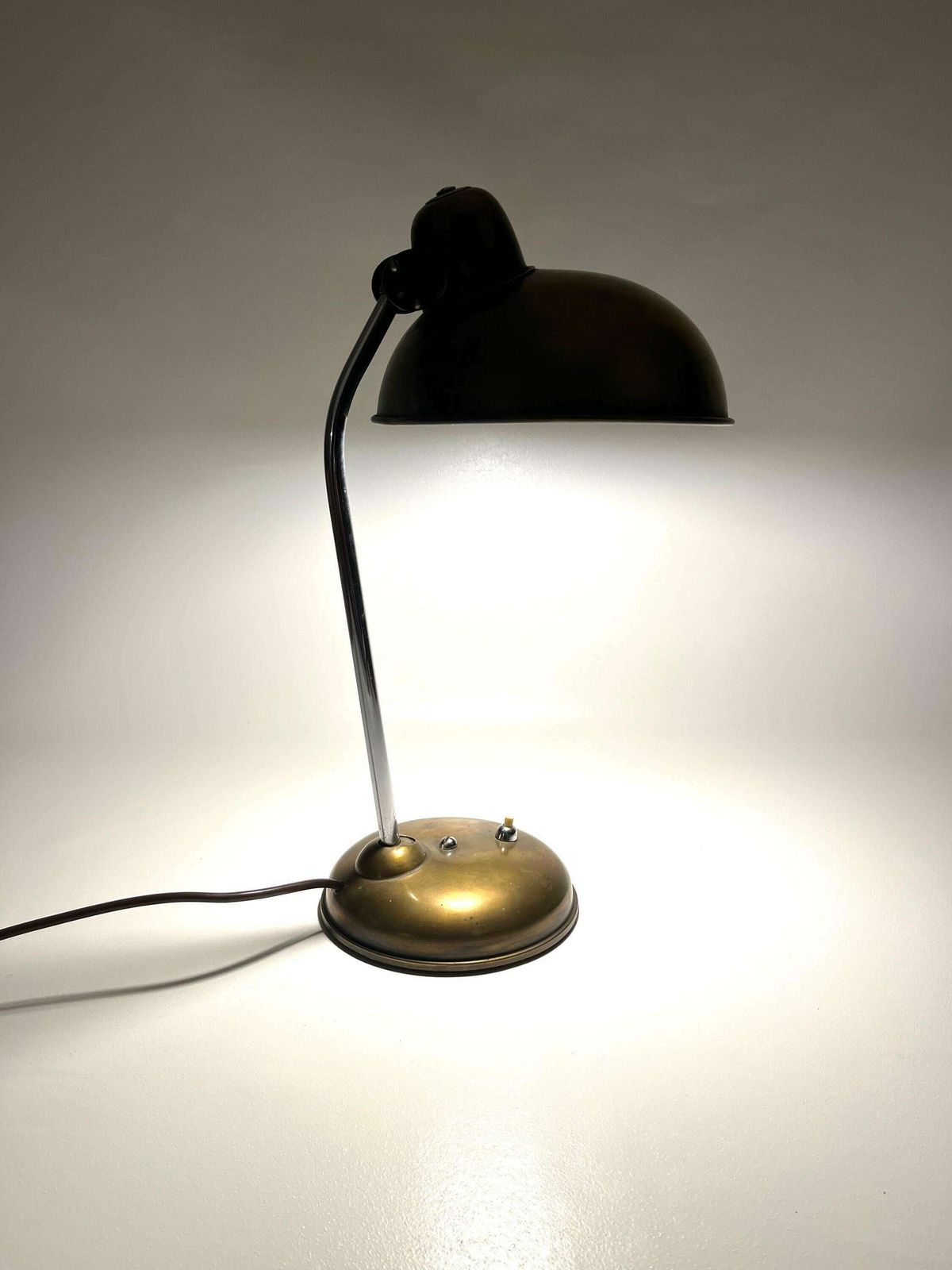 Rare Bauhaus Brass Desk Lamp Art Deco Office By Helo Germany photo furniture
