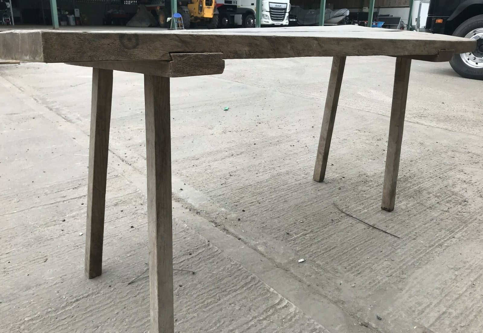 Antique Butchers Table Circa 1800's photo vinterior