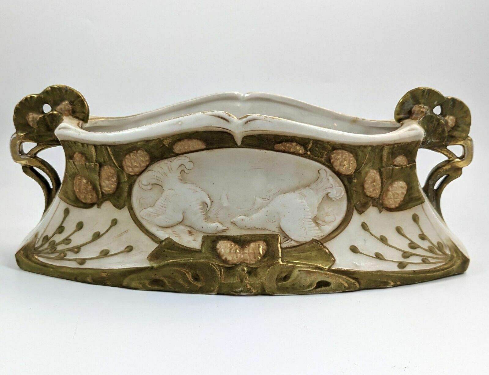 Royal Dux Porcelain Vase, Art Nouveau, Large, Very Rare, C. 1918 photo Home Decor