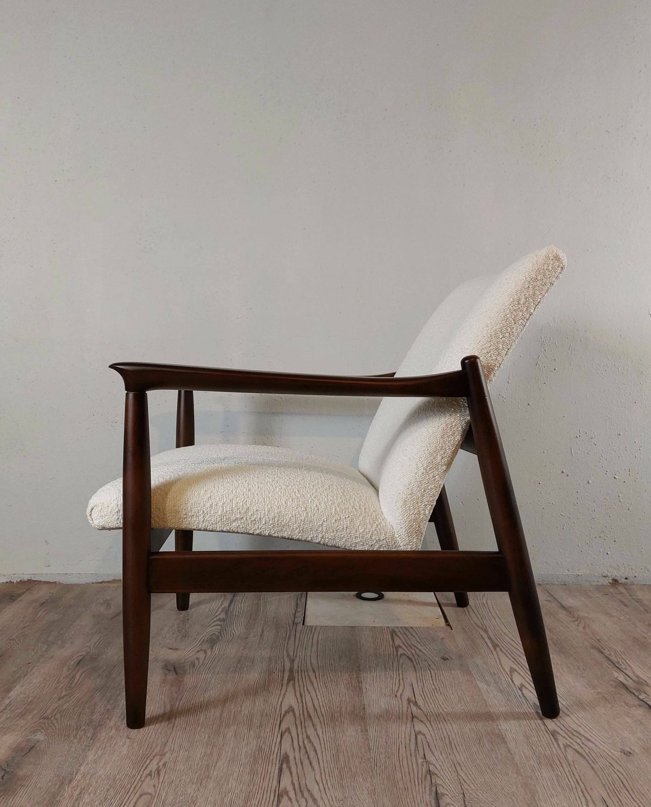 Vintage Lounger By Edmund Homa, Polish Mid Century 1960s photo for sale