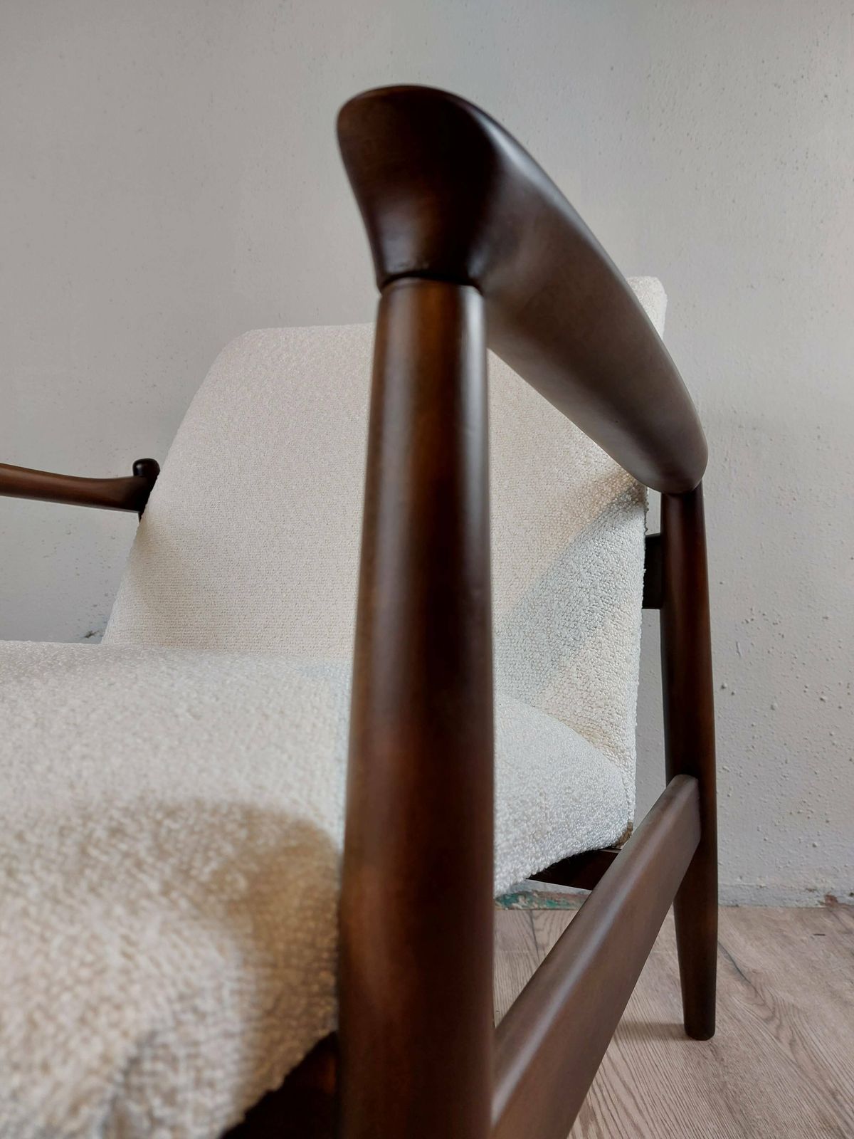 photo vinterior Vintage Lounger By Edmund Homa, Polish Mid Century 1960s
