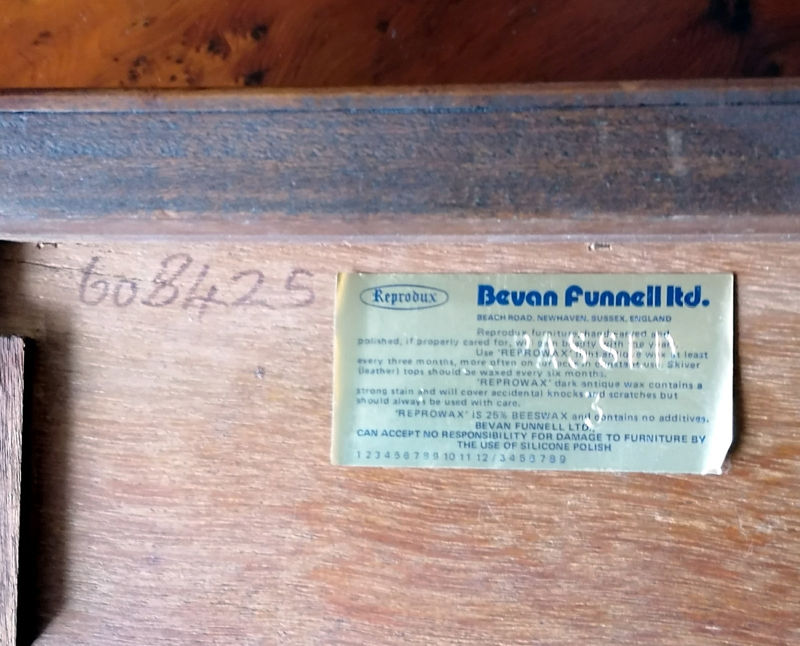 Side Table With Drawer. Quality Bevan Funnell Ltd  10% Weekly Offer £214 Ref 5165 photo for sale