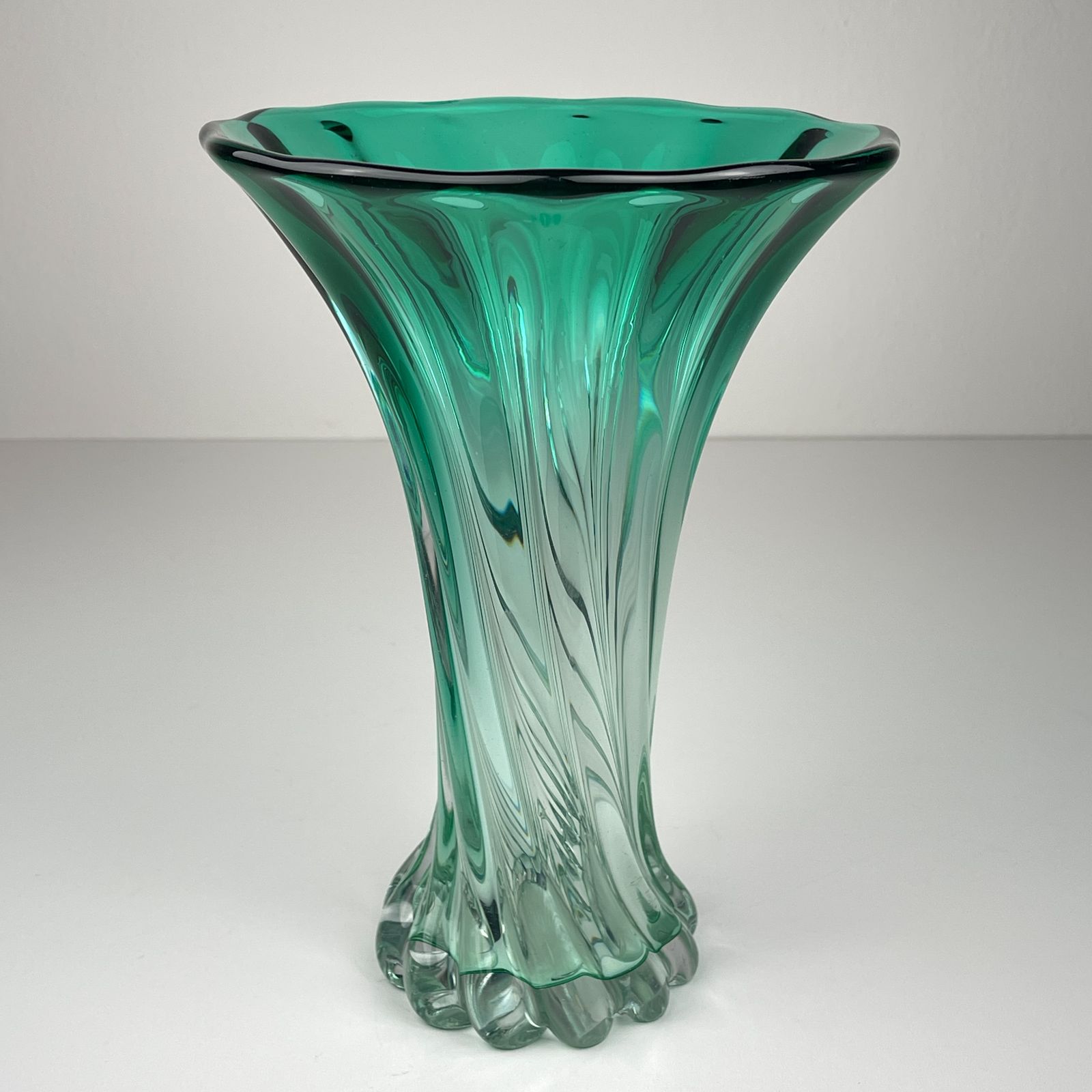 photo buy Vintage Green Murano Vase, Italy 1970s