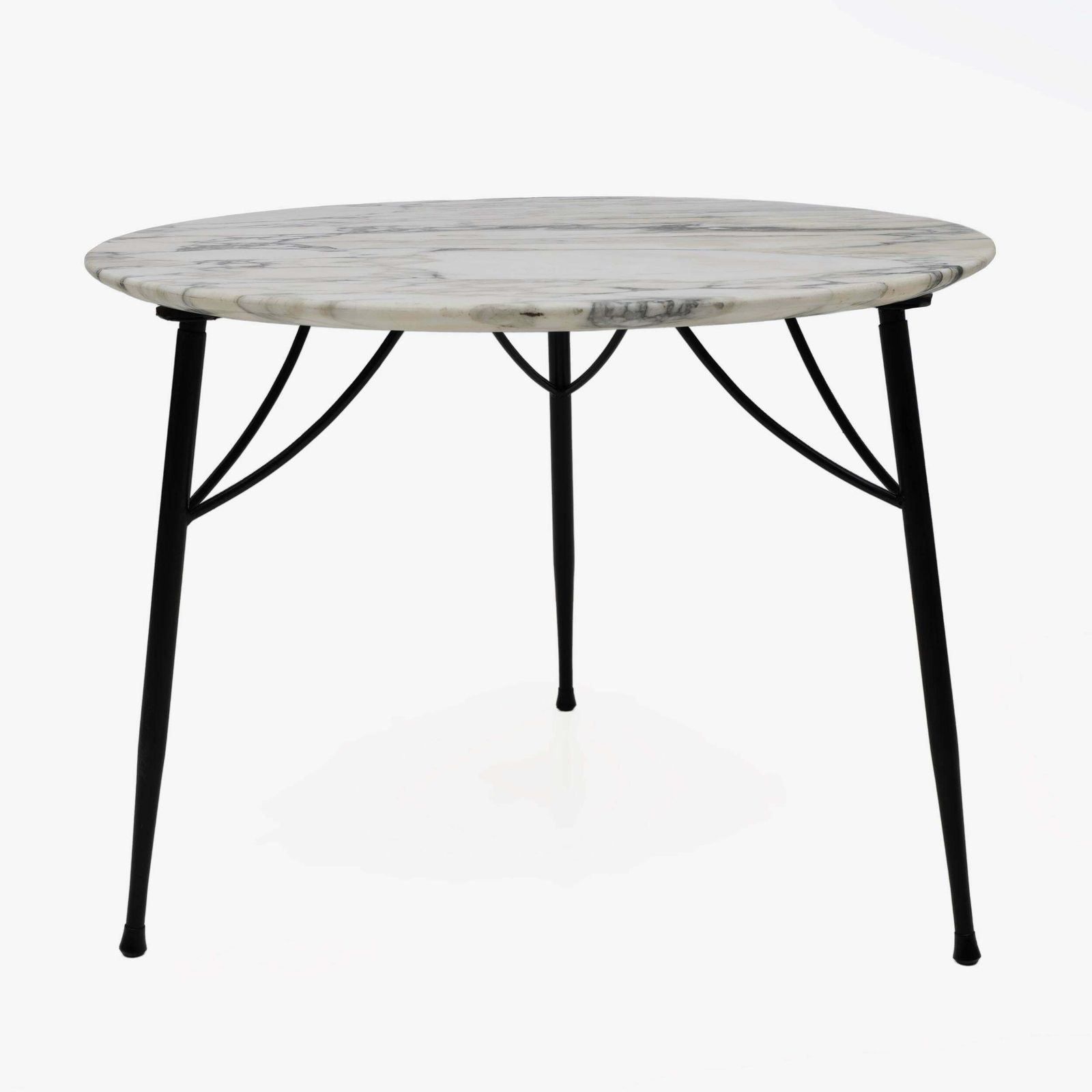 Mid Century Modern Italian Marble And Metal Round Coffee Table, 1960s photo 1266.0