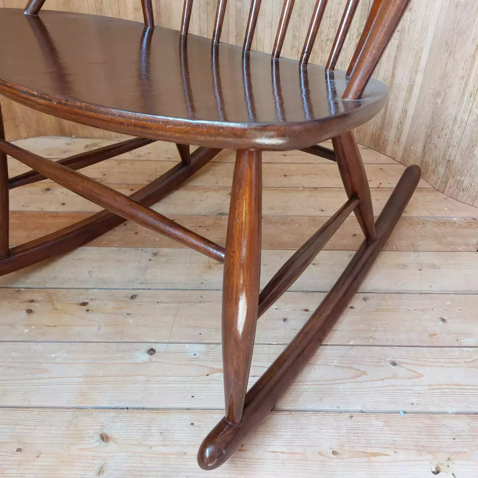 Fab Vintage Mid Century Danish Iw3 Rocking Chair Illum Wikkelso Niels Eillerson photo Furniture