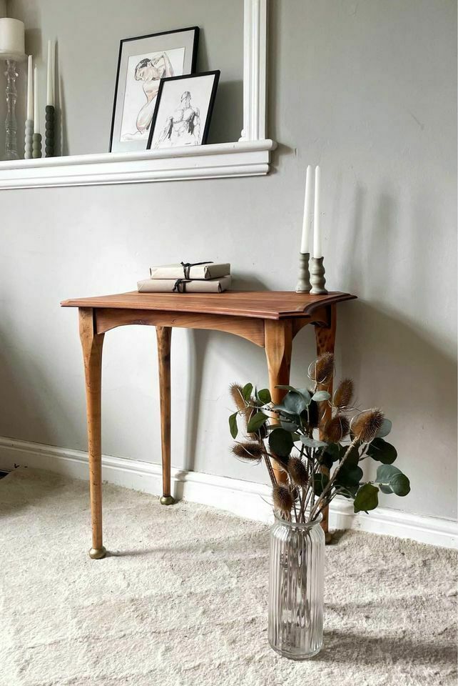 Vintage Side Table Coffee Table With Gold Leaf Detailing photo for sale