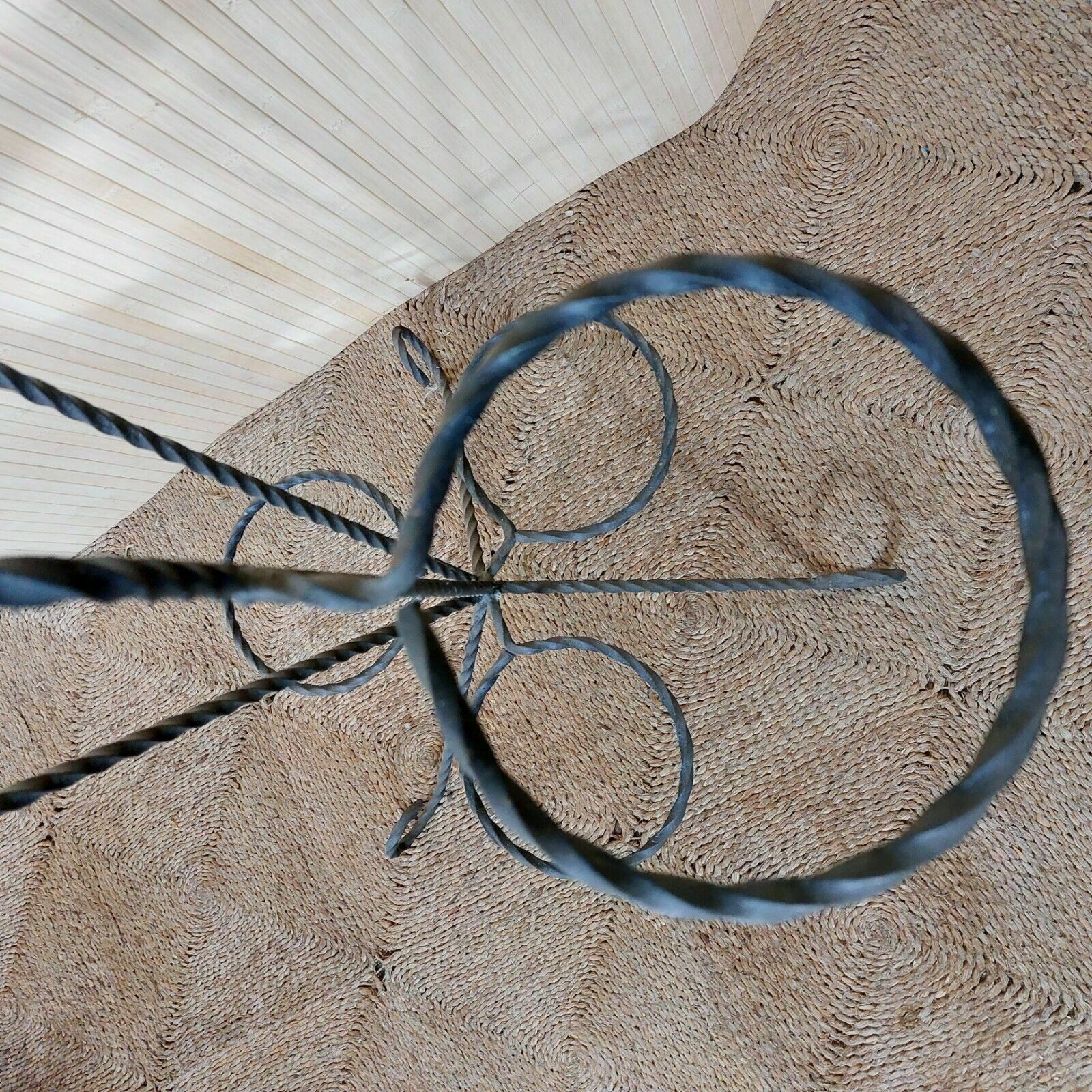 photo for sale Fab Vintage Retro Mid Century 50s 60s French Wrought Iron Multi Pot Plant Stand