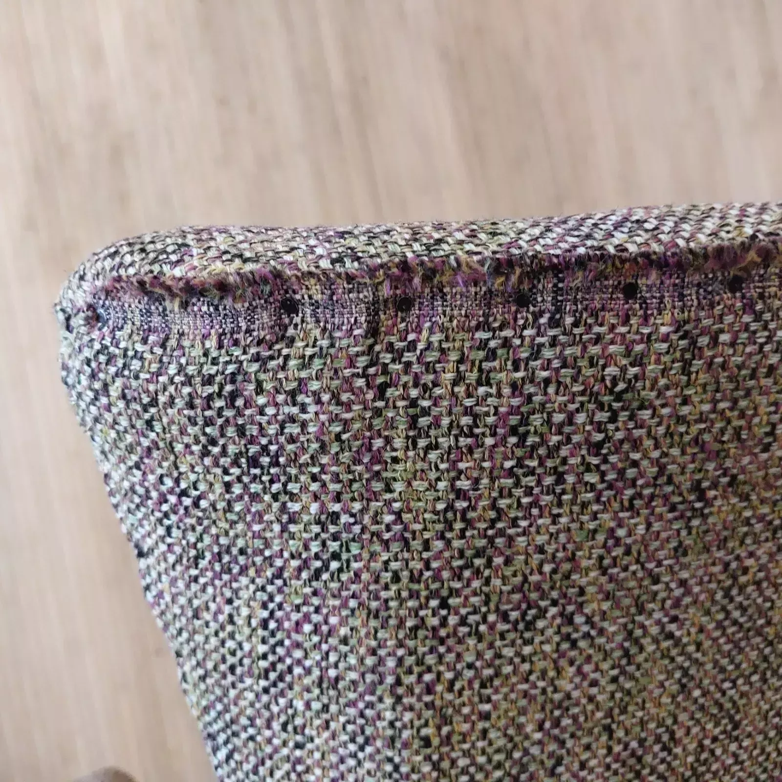 495.0 Fab Vintage Mid Century 1960s Petite Lounge Armchair Multicolour Basketweave photo
