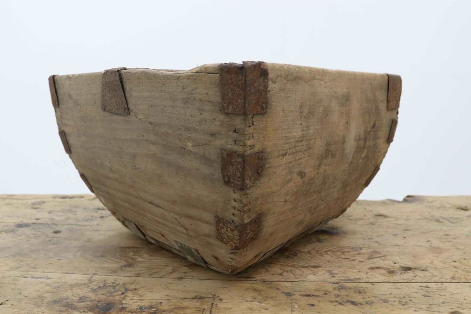 Chinese Antique Wooden Paddy Field Trug (2) photo Home Decor