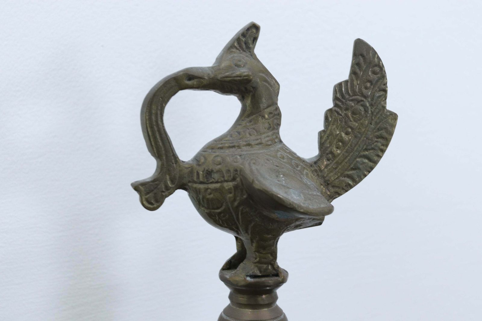 Brass Indian Temple Diya Oil Lamps Mid 20th Century photo Lighting