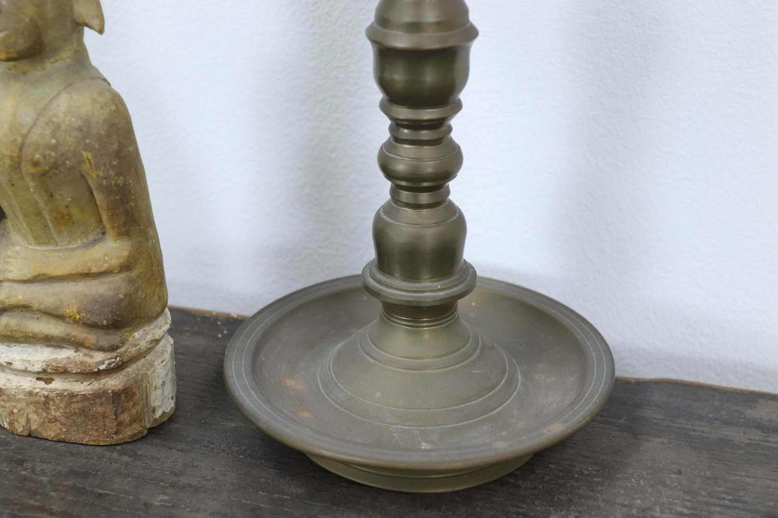 photo furniture Brass Indian Temple Diya Oil Lamps Mid 20th Century