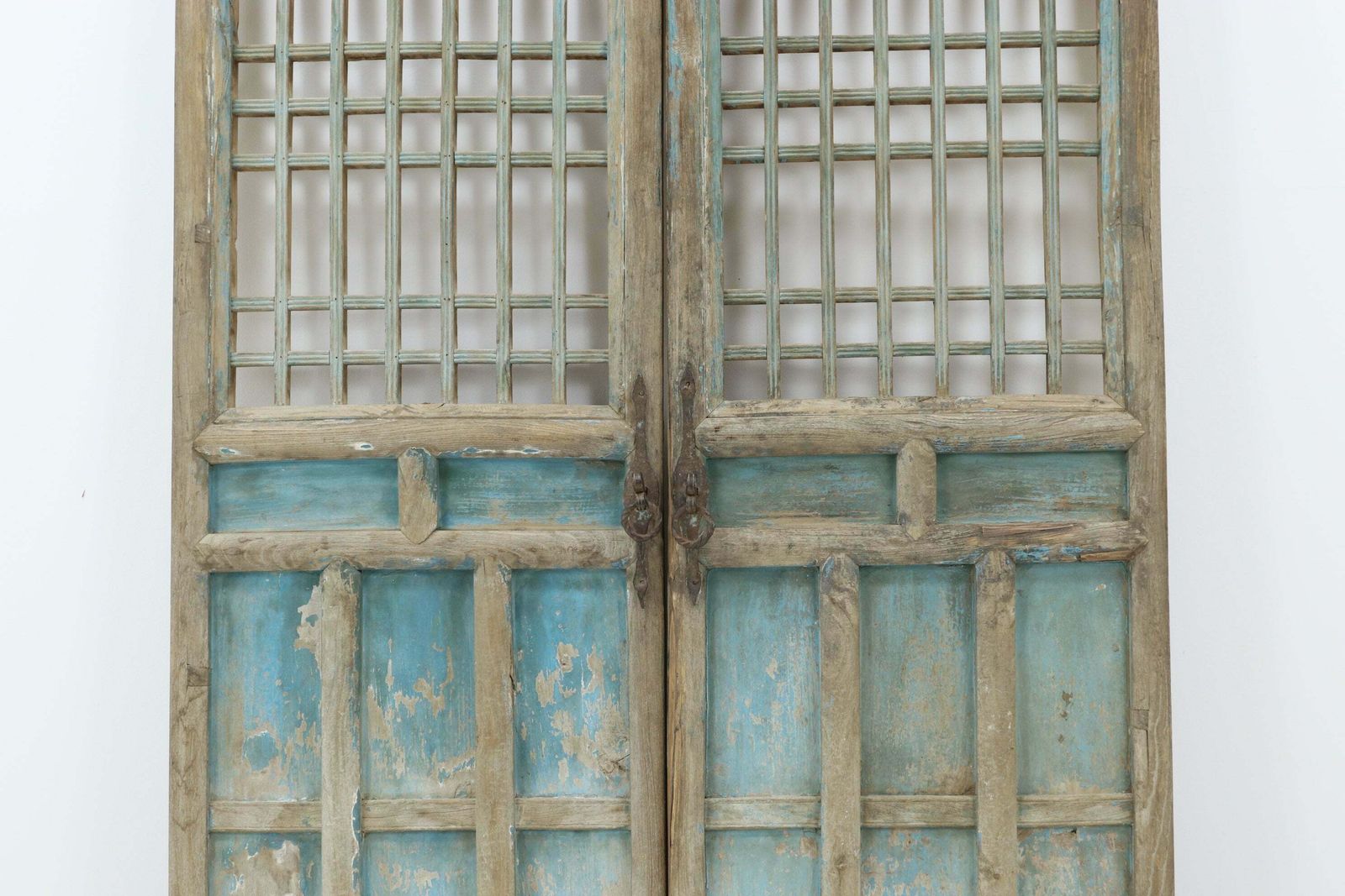 19th Century Blue Painted Traditional Screen Door photo furniture