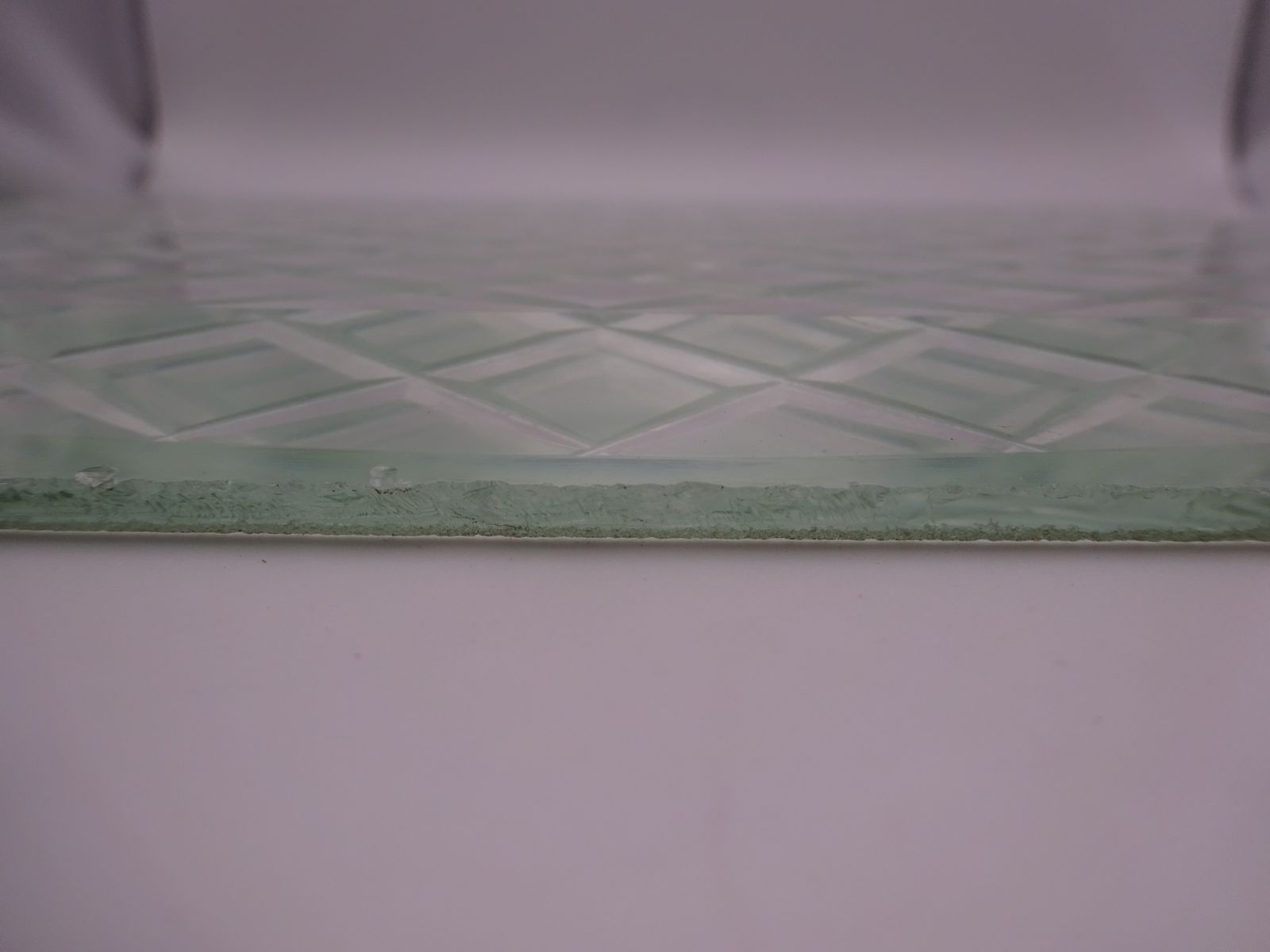 Set Of 4 Reclaimed Antique Prism Pressed Glass Panels photo vinterior